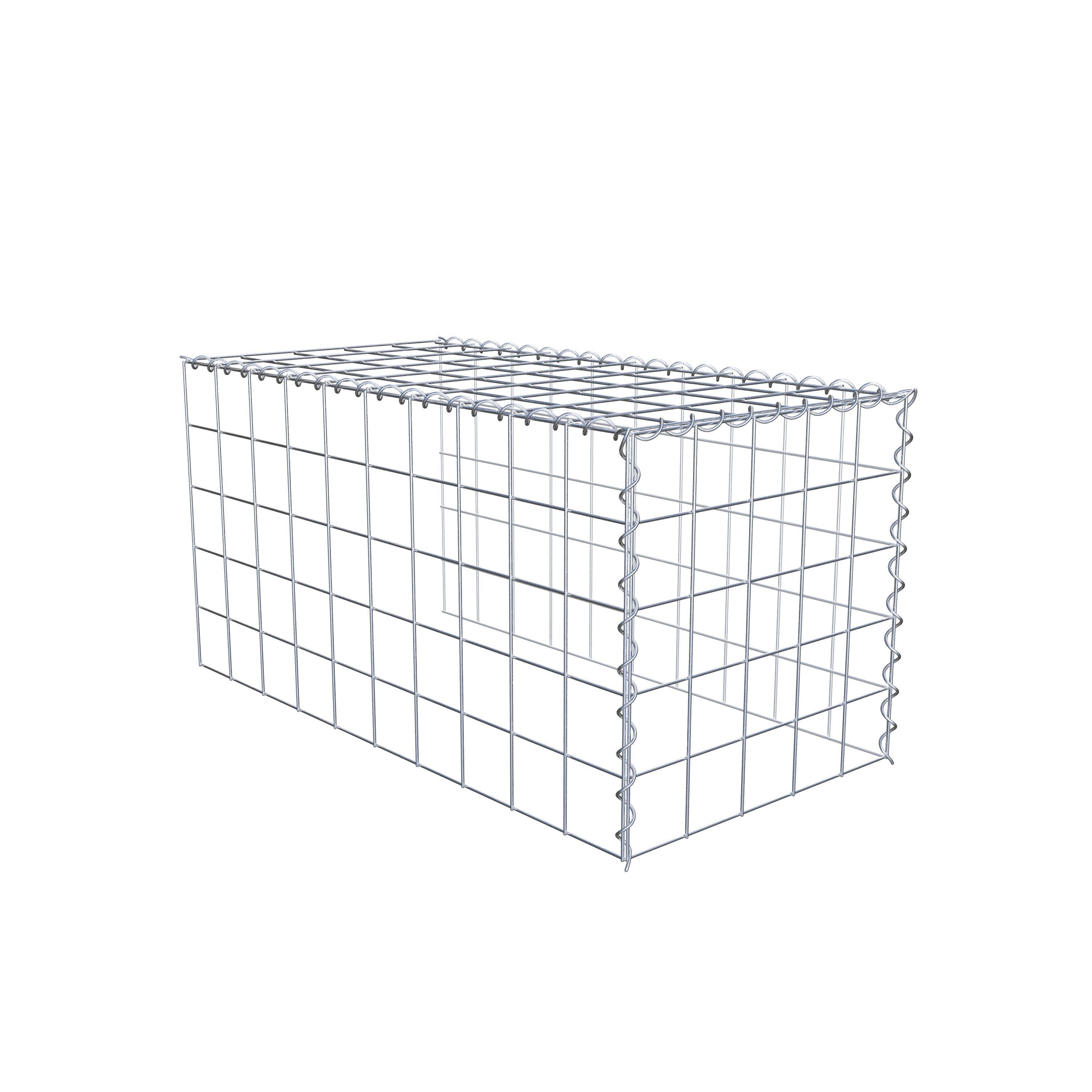 Extra gabion typ 4 100 cm x 50 cm x 50 cm (L x H x D), maskstorlek 10 cm x 10 cm, spiral