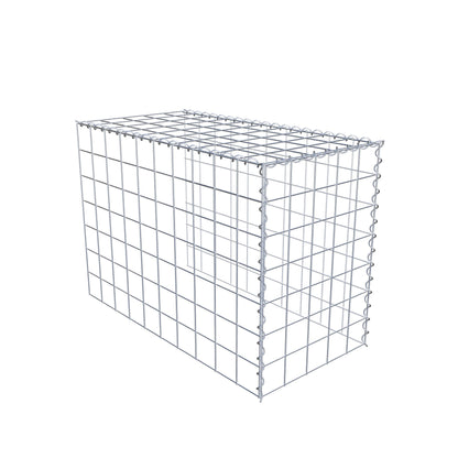 Gabion rapporté type 4 100 cm x 70 cm x 50 cm (L x H x P), mailles 10 cm x 10 cm, spirale
