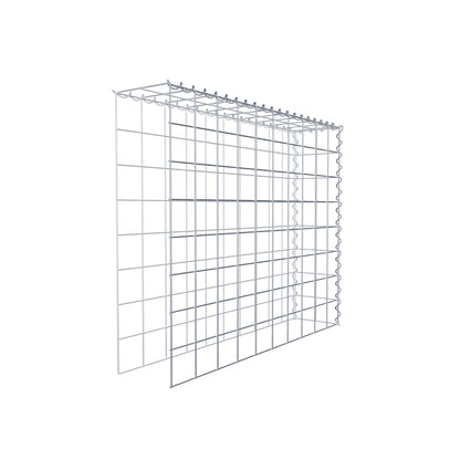 Opvokset gabion type 4 100 cm x 80 cm x 20 cm (L x H x D), maskestørrelse 10 cm x 10 cm, spiral