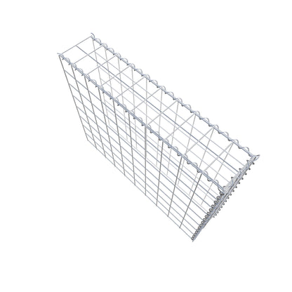 Opvokset gabion type 4 100 cm x 80 cm x 20 cm (L x H x D), maskestørrelse 10 cm x 10 cm, spiral