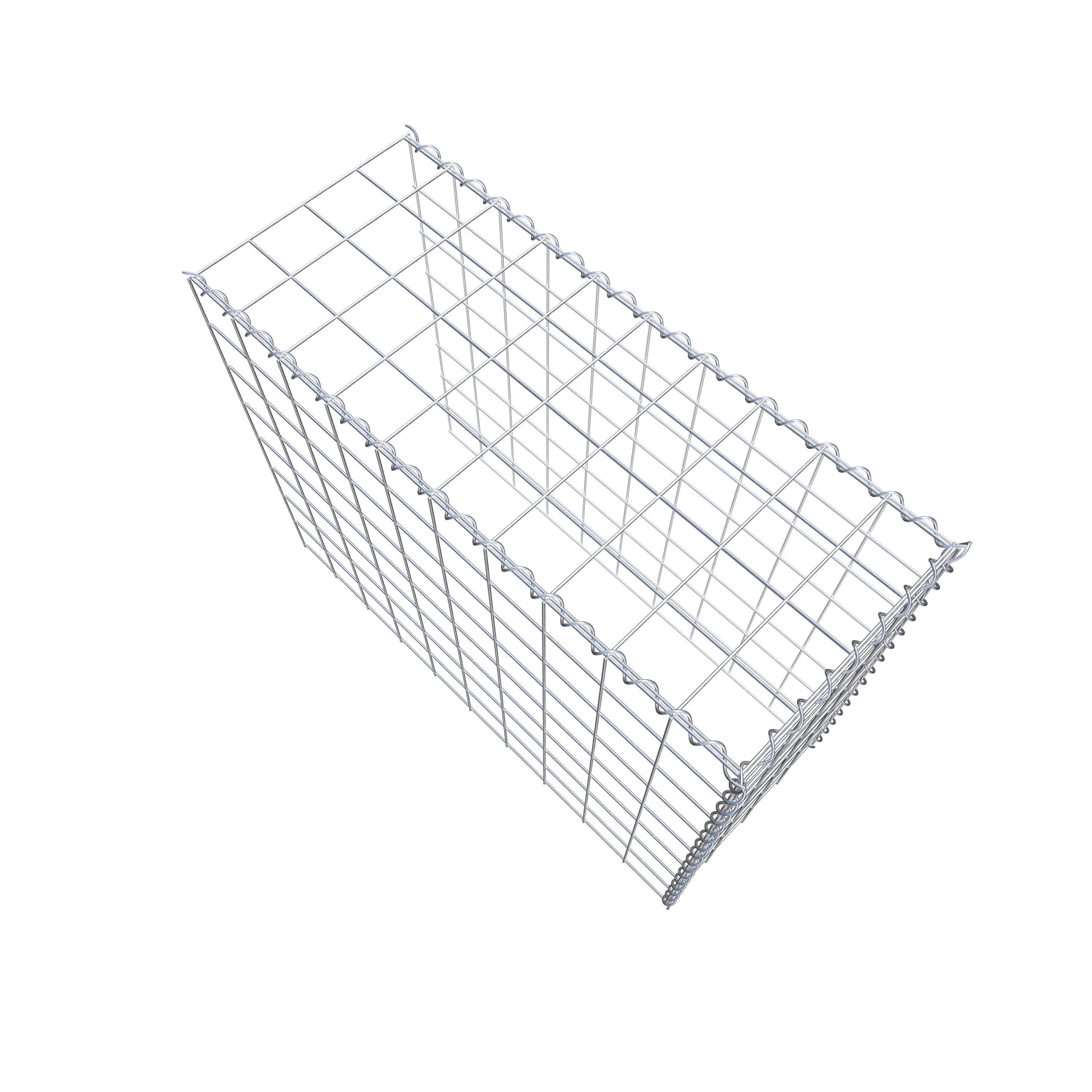 Extra gabion typ 4 100 cm x 80 cm x 40 cm (L x H x D), maskstorlek 10 cm x 10 cm, spiral