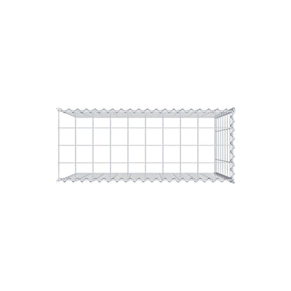Opvokset gabion type 4 100 cm x 80 cm x 40 cm (L x H x D), maskestørrelse 10 cm x 10 cm, spiral