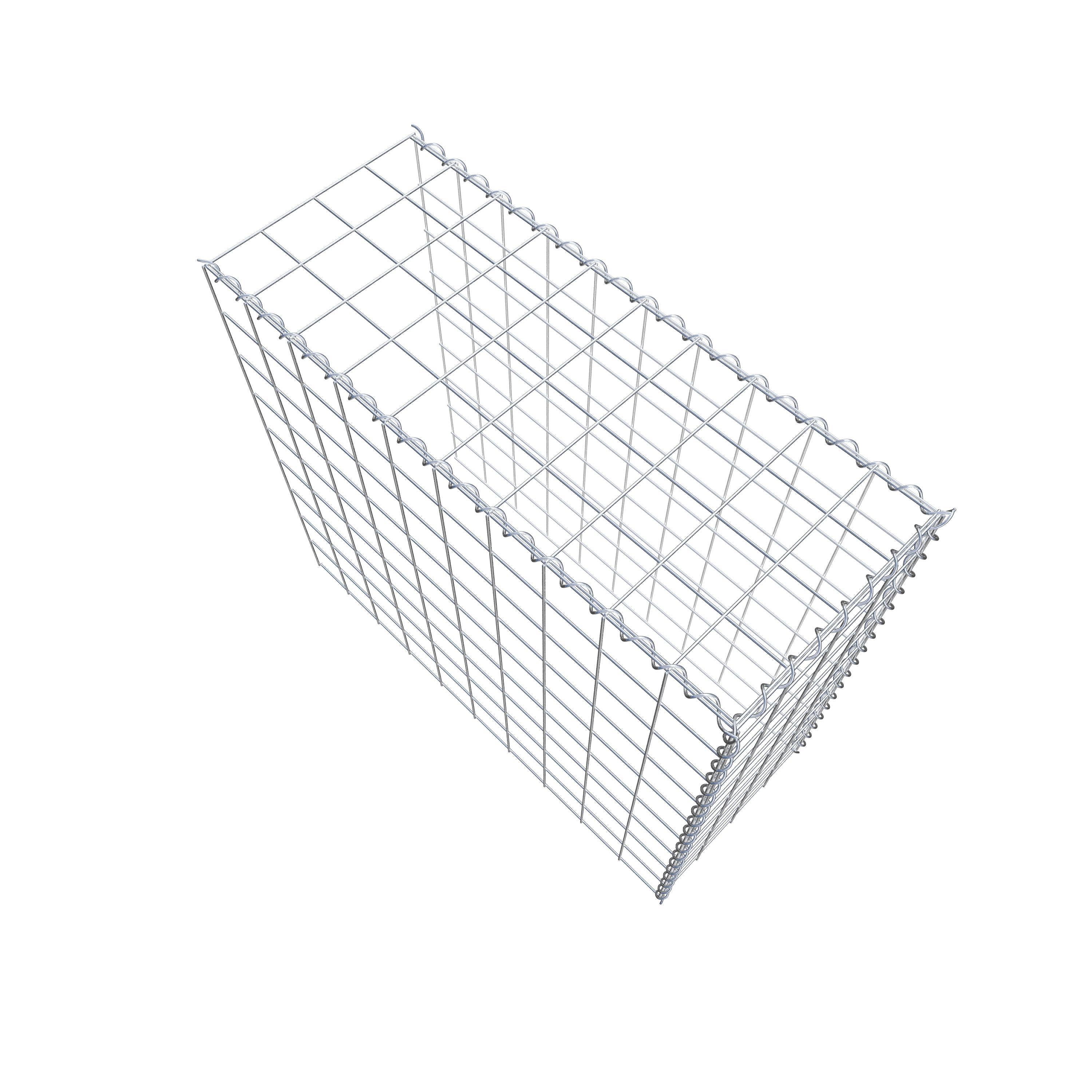 Gabião tipo 4 100 cm x 90 cm x 40 cm (C x A x P), malhagem 10 cm x 10 cm, espiral