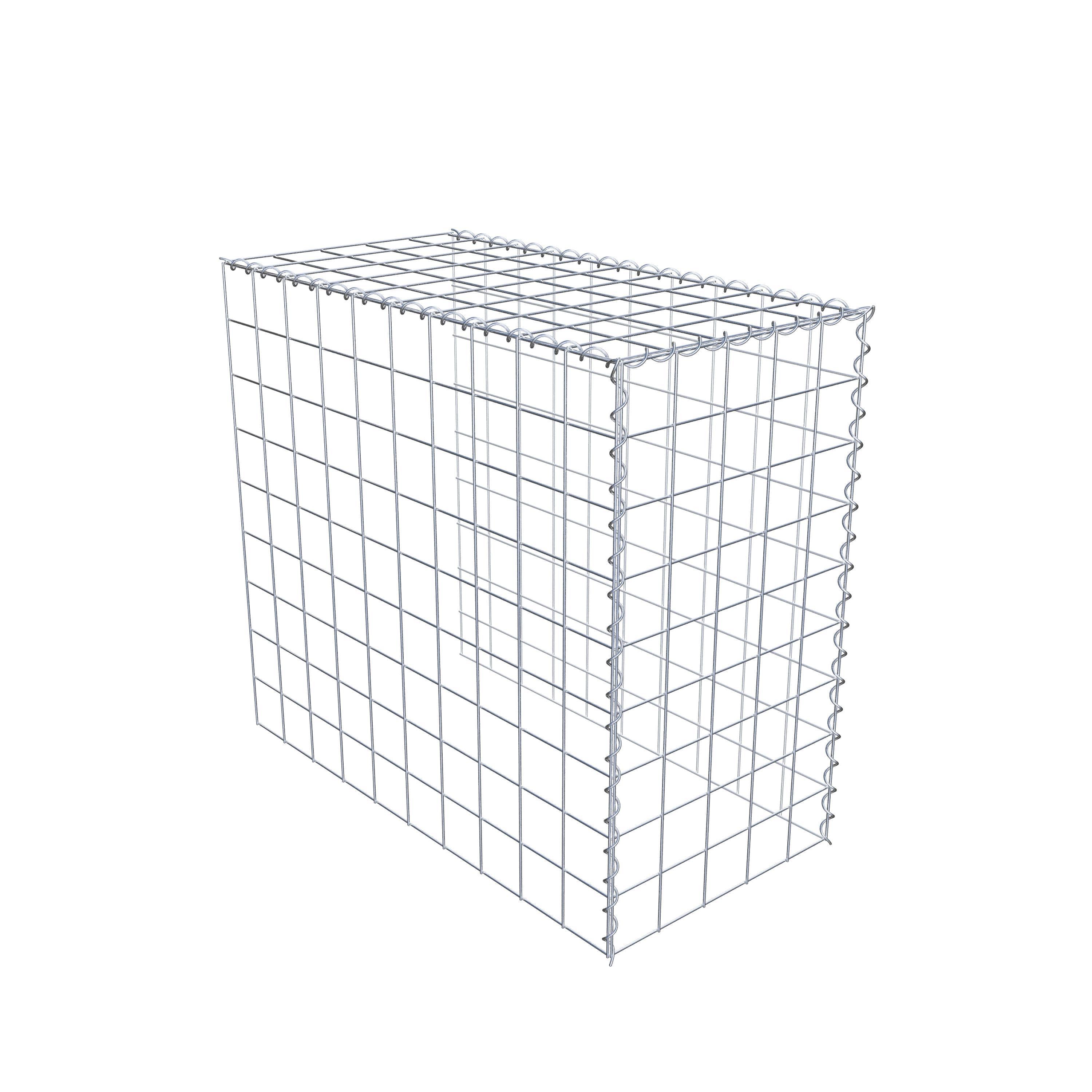 Gabion rapporté type 4 100 cm x 90 cm x 50 cm (L x H x P), mailles 10 cm x 10 cm, spirale