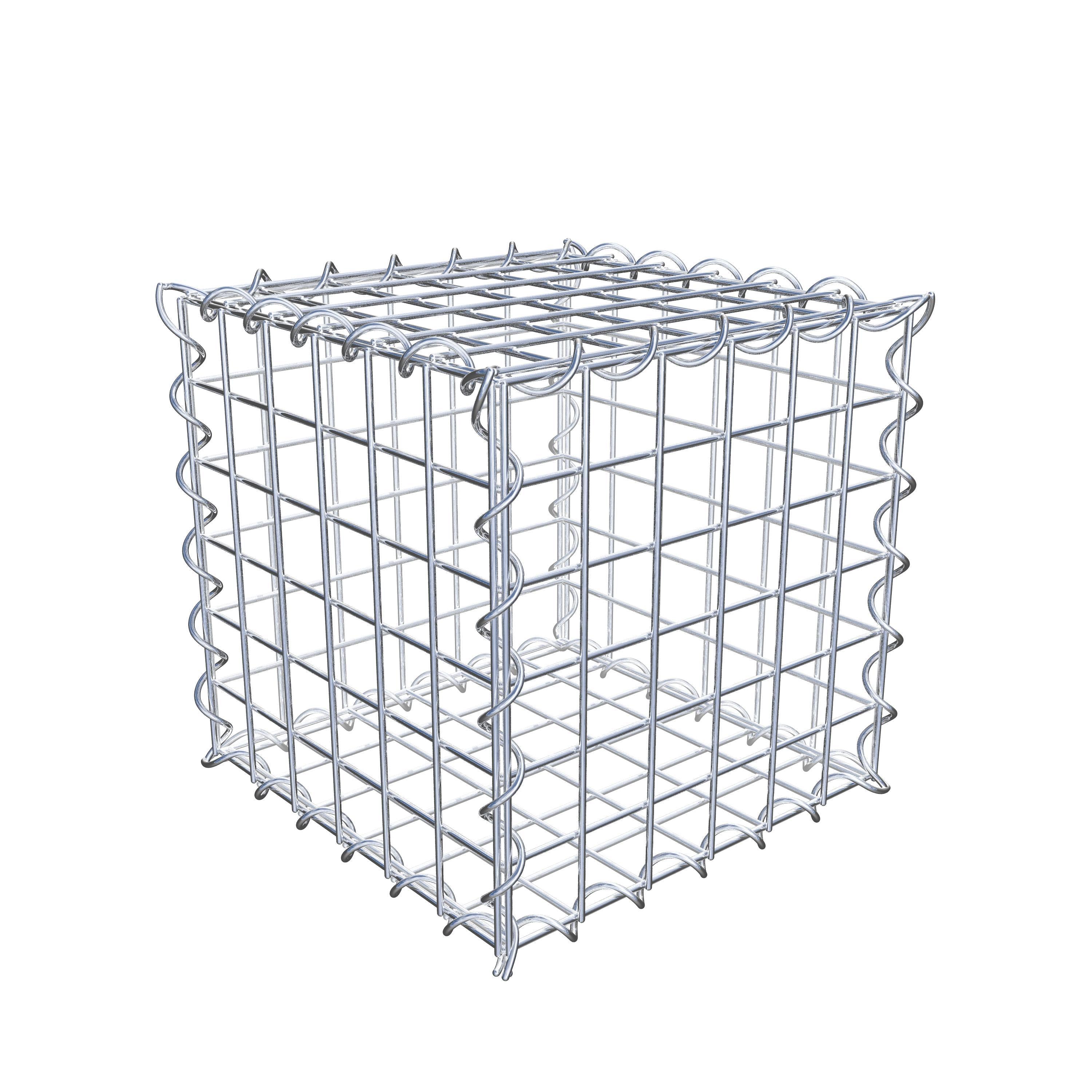 Gabion 30 cm x 30 cm x 30 cm (L x H x D), maskstorlek 5 cm x 5 cm, spiral