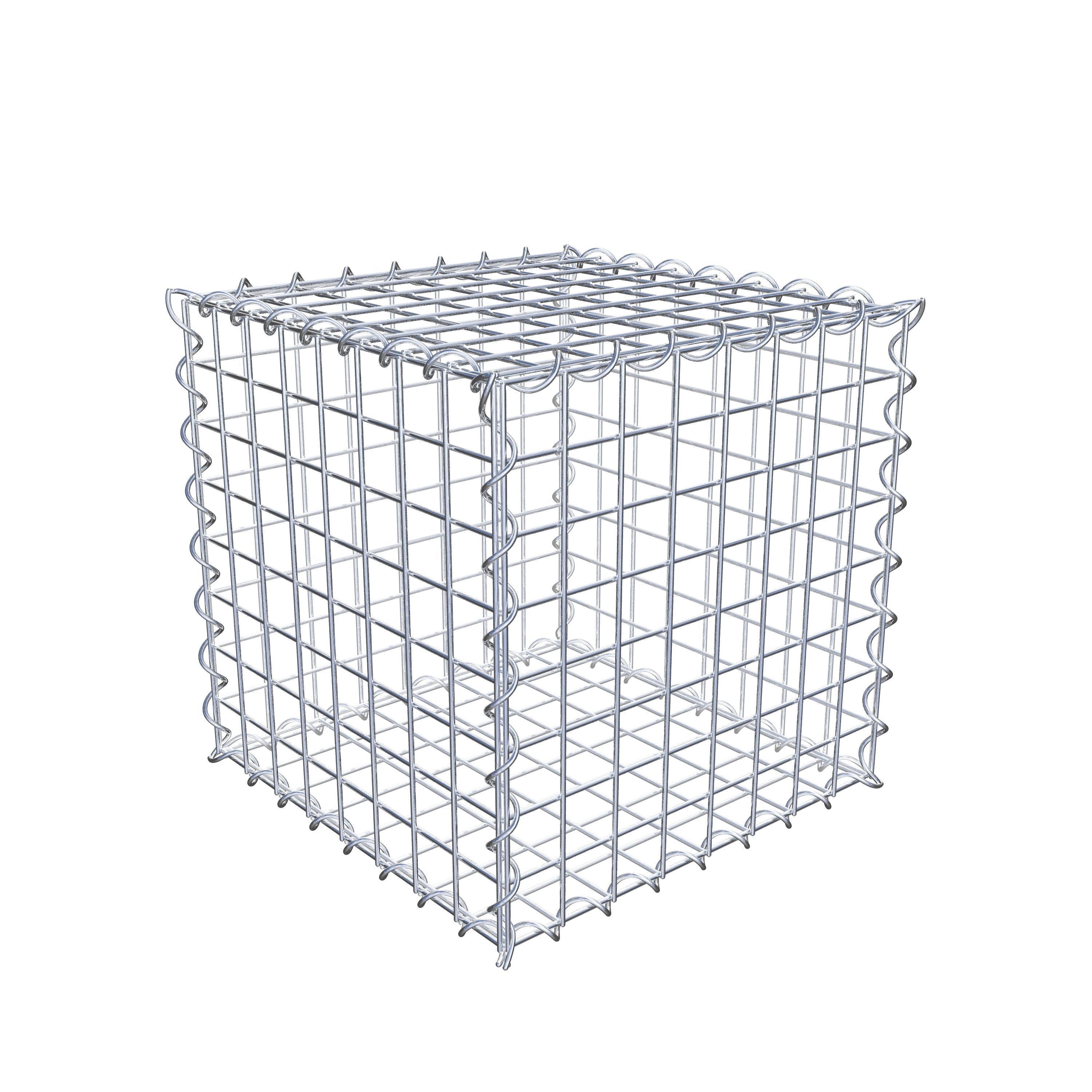 Gabion 40 cm x 40 cm x 40 cm (L x H x D), maskestørrelse 5 cm x 5 cm, spiral