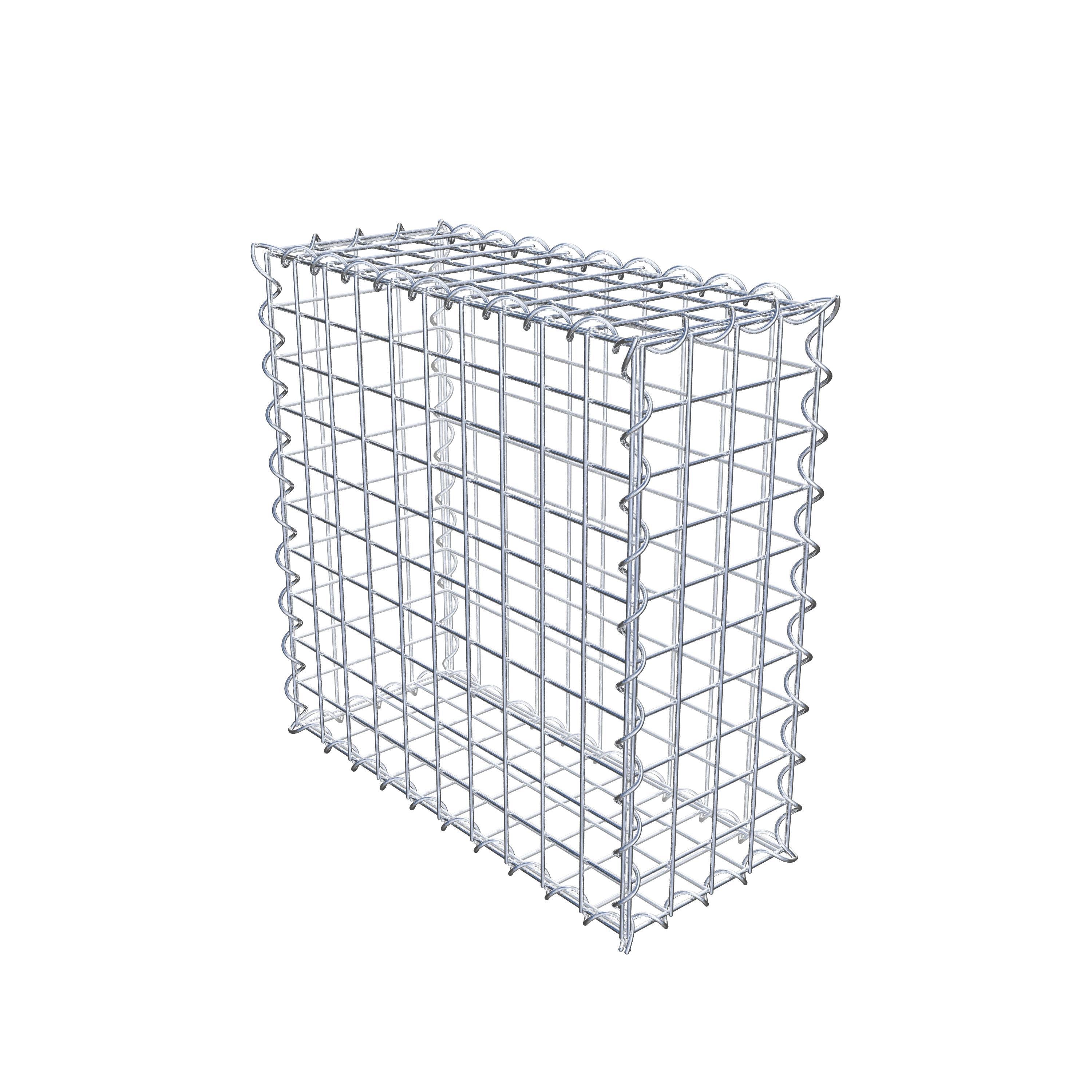 Gabion 50 cm x 50 cm x 20 cm (L x H x P), mailles 5 cm x 5 cm, spirale