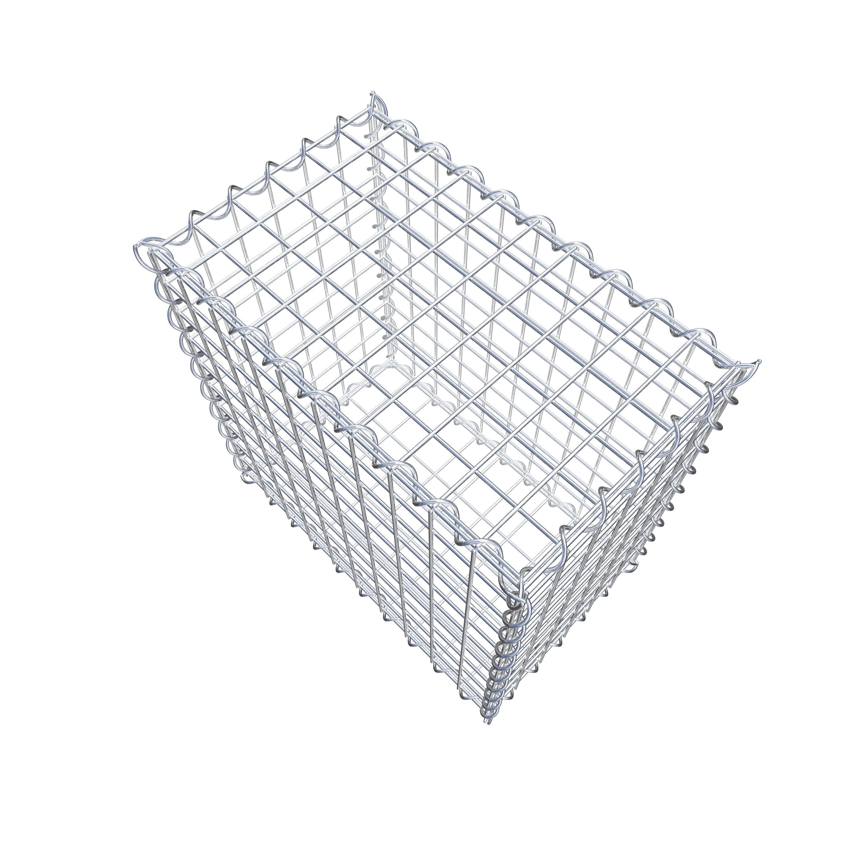 Gabion 50 cm x 50 cm x 30 cm (L x H x P), mailles 5 cm x 5 cm, spirale