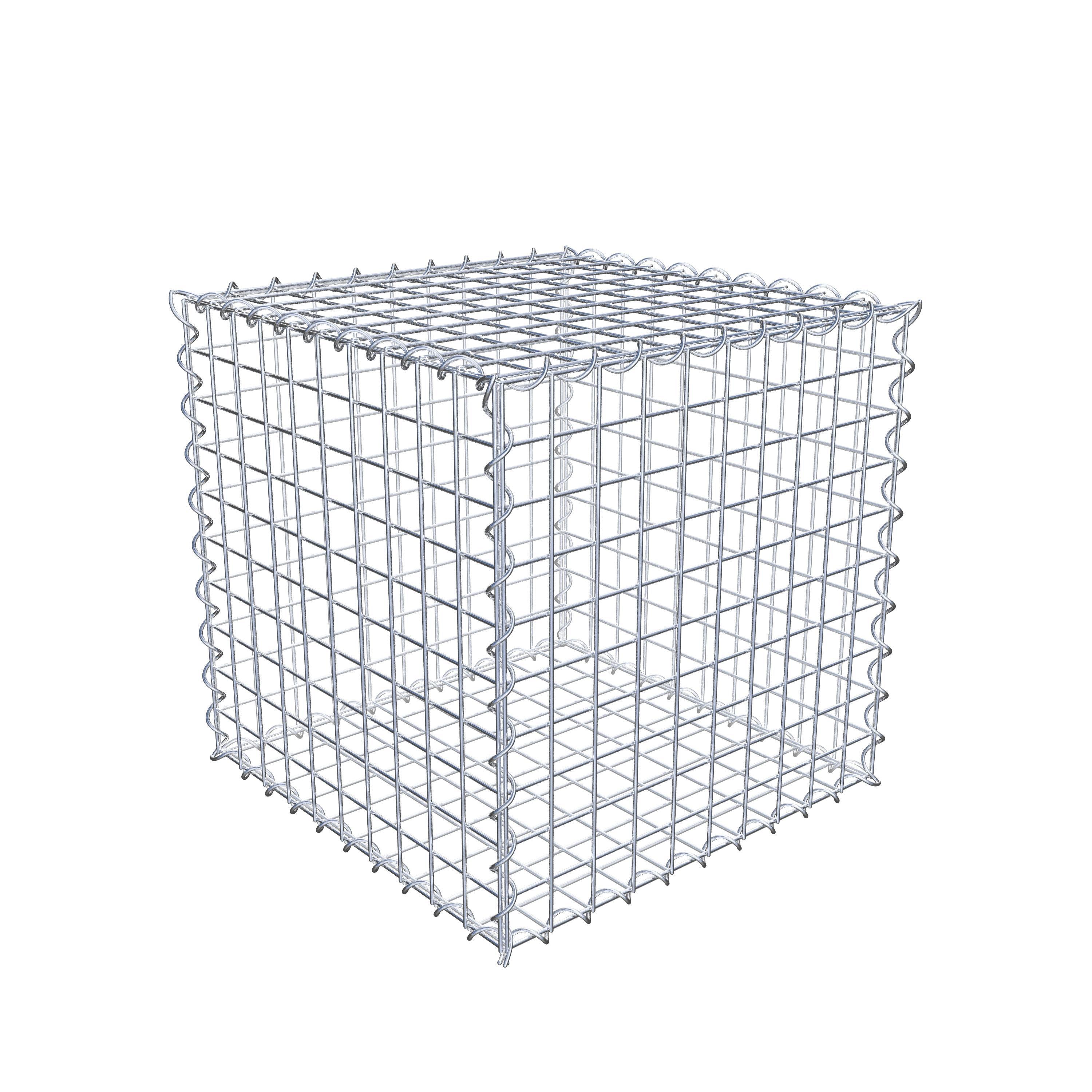 Gabion 50 cm x 50 cm x 50 cm (L x H x D), maskstorlek 5 cm x 5 cm, spiral