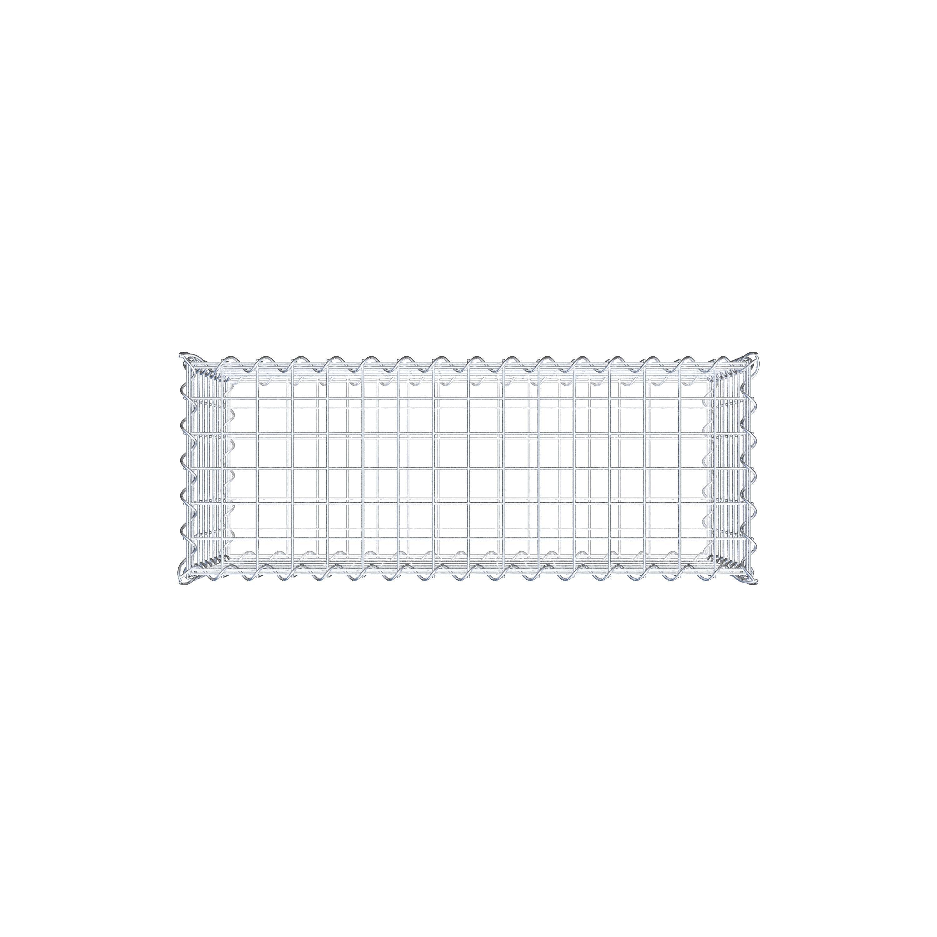 Gabion 80 cm x 40 cm x 30 cm (L x H x D), mesh size 5 cm x 5 cm, spiral