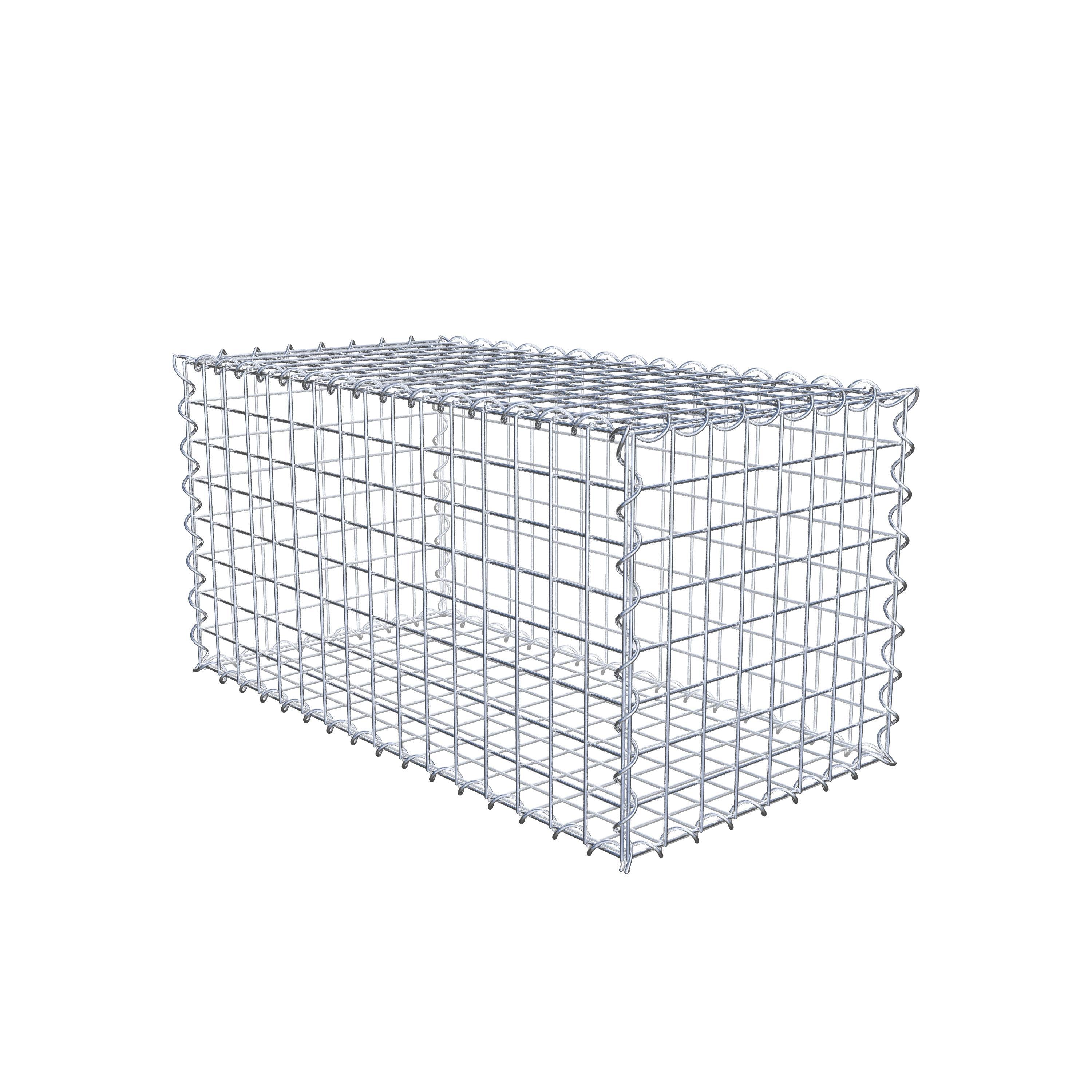 Gabion 80 cm x 40 cm x 40 cm (L x H x P), mailles 5 cm x 5 cm, spirale