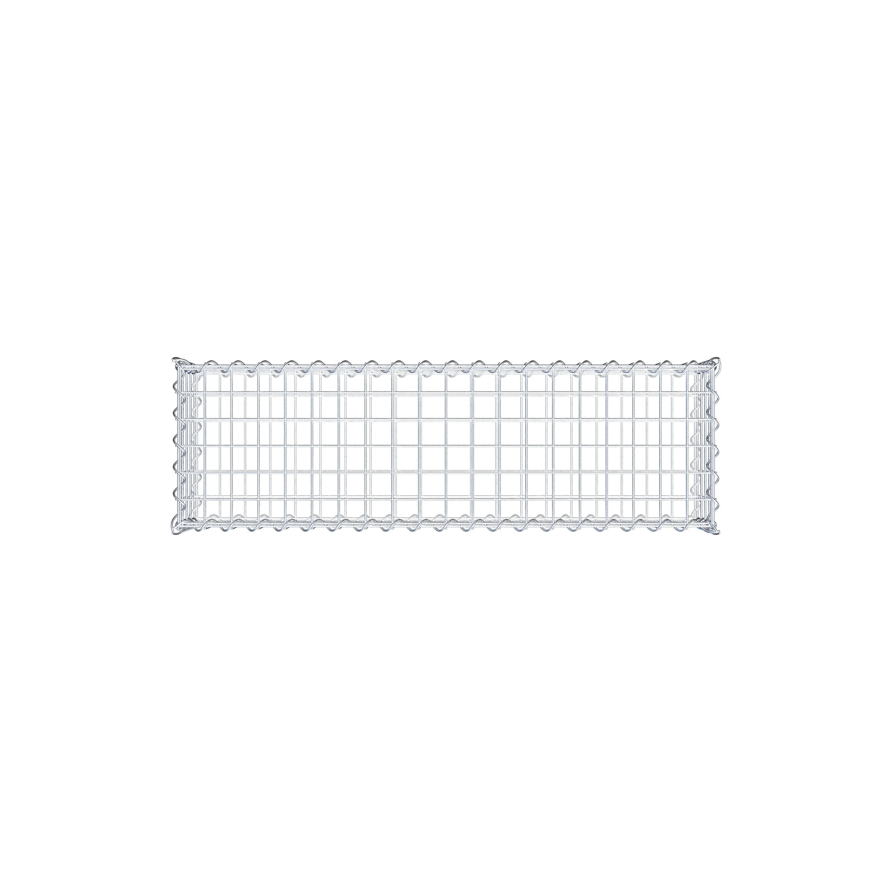 Gabion 100 cm x 20 cm x 30 cm (L x H x P), mailles 5 cm x 5 cm, spirale