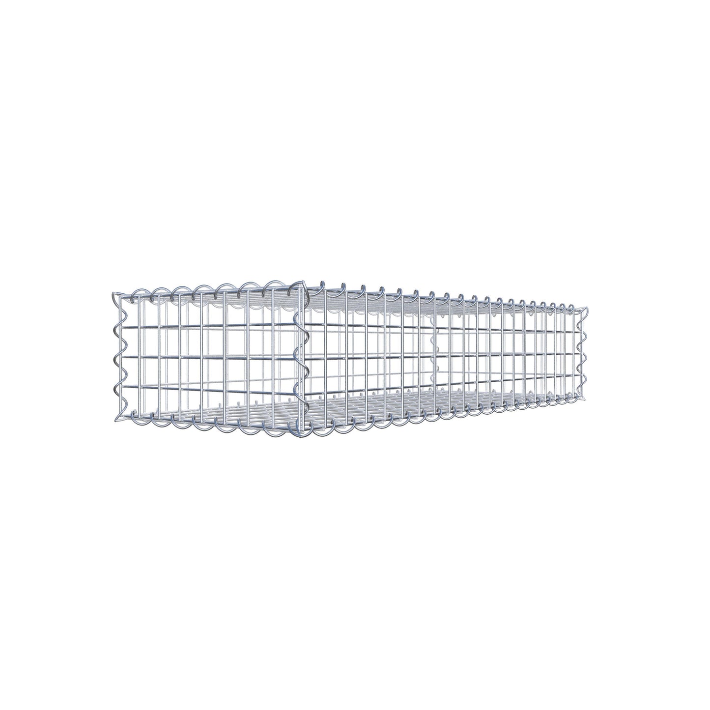 Gabion 100 cm x 20 cm x 40 cm (L x H x P), mailles 5 cm x 5 cm, spirale