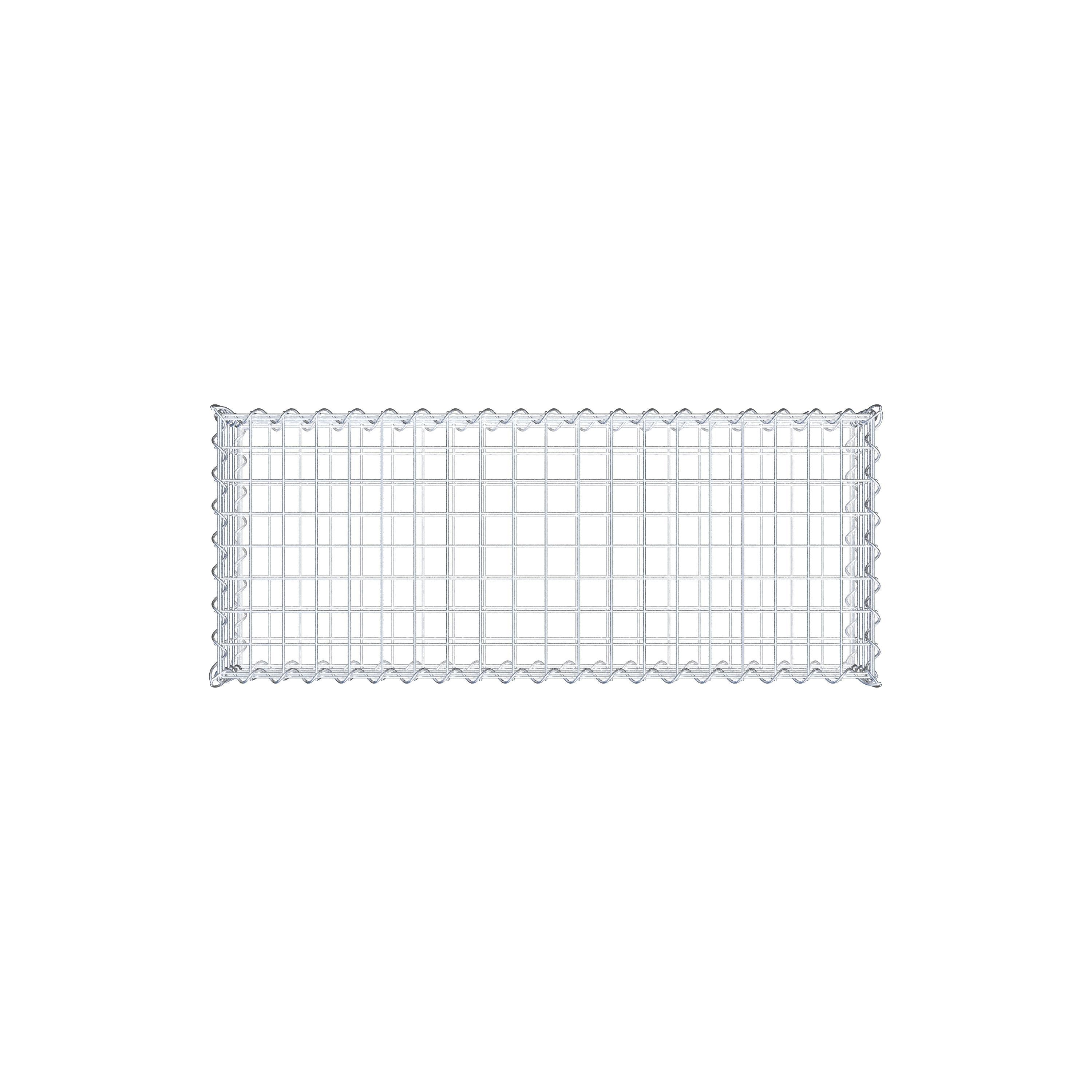 Gabion 100 cm x 20 cm x 40 cm (L x H x D), maskestørrelse 5 cm x 5 cm, spiral