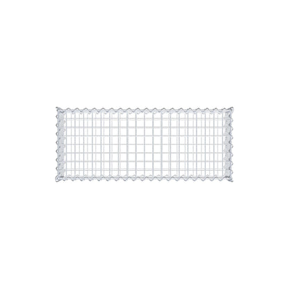 Gabion 100 cm x 20 cm x 40 cm (L x H x P), mailles 5 cm x 5 cm, spirale