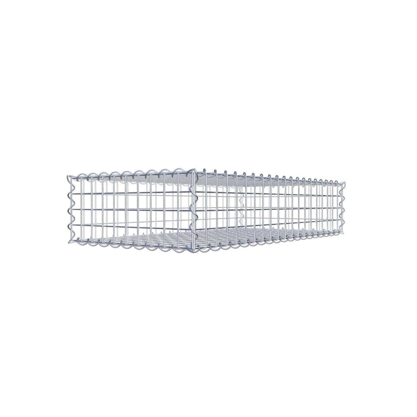 Gabion 100 cm x 20 cm x 50 cm (L x H x P), mailles 5 cm x 5 cm, spirale