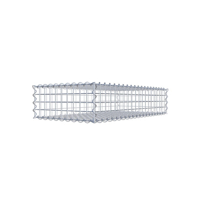 Gabion 100 cm x 20 cm x 50 cm (L x H x P), mailles 5 cm x 5 cm, spirale