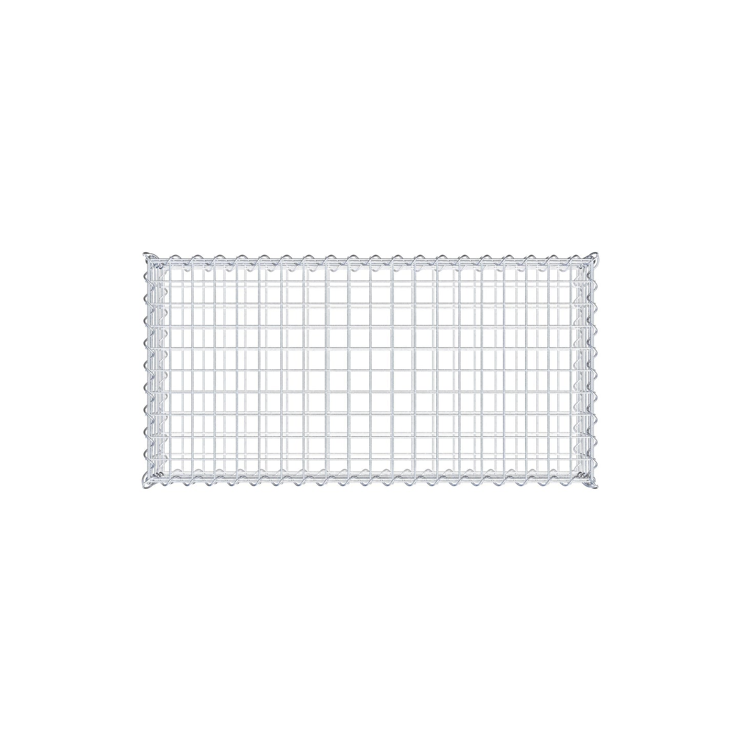 Gabion 100 cm x 20 cm x 50 cm (L x H x P), mailles 5 cm x 5 cm, spirale