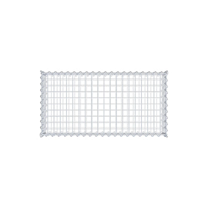 Gabion 100 cm x 20 cm x 50 cm (L x H x P), mailles 5 cm x 5 cm, spirale