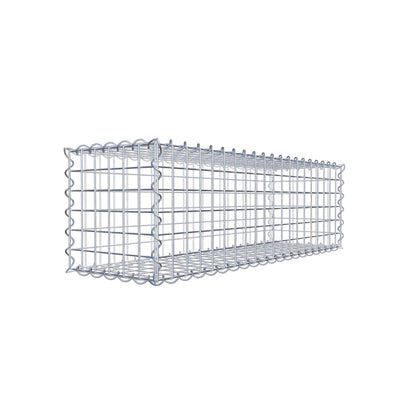 Gabião 100 cm x 30 cm x 30 cm (C x A x P), malhagem 5 cm x 5 cm, espiral