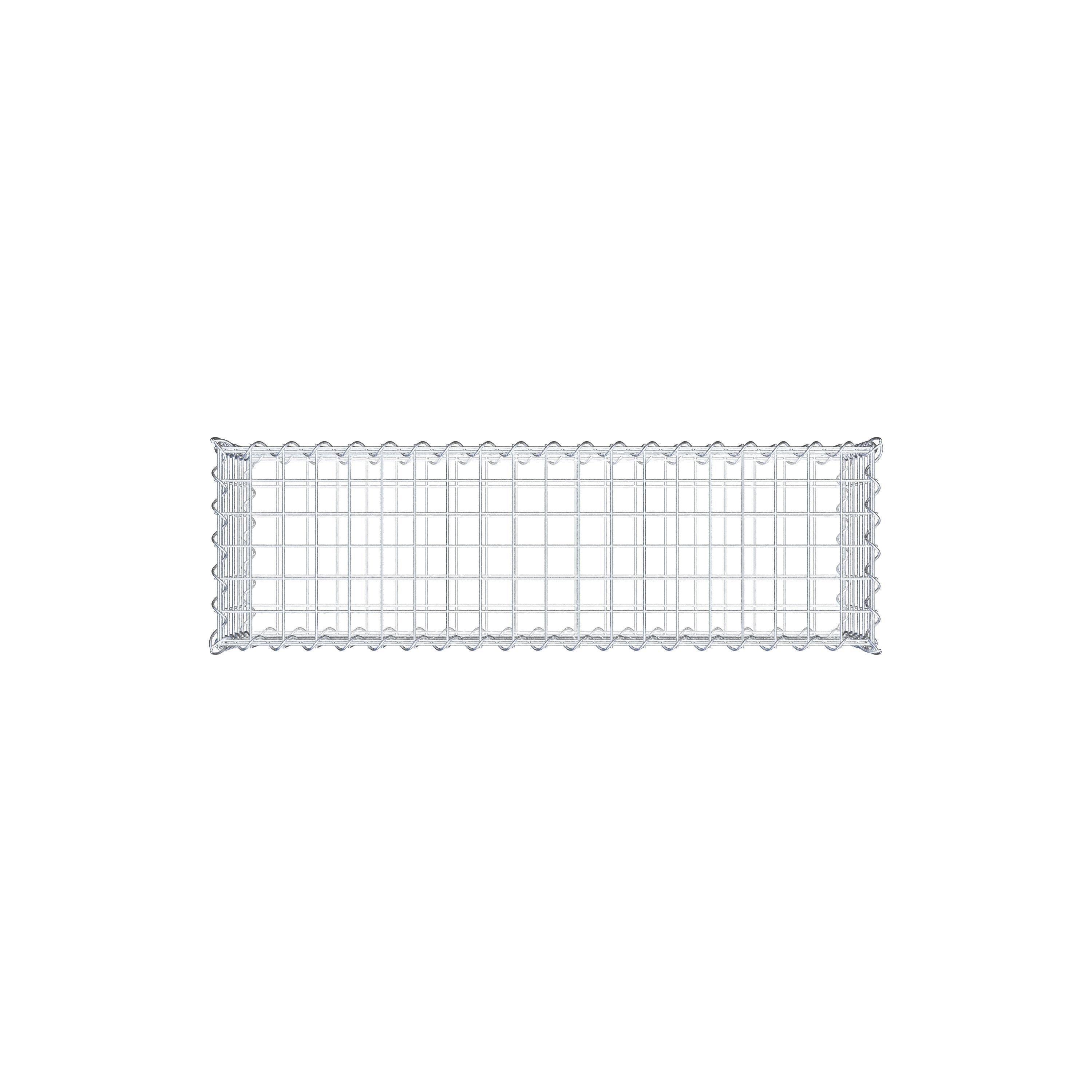 Gabion 100 cm x 30 cm x 30 cm (L x H x P), mailles 5 cm x 5 cm, spirale