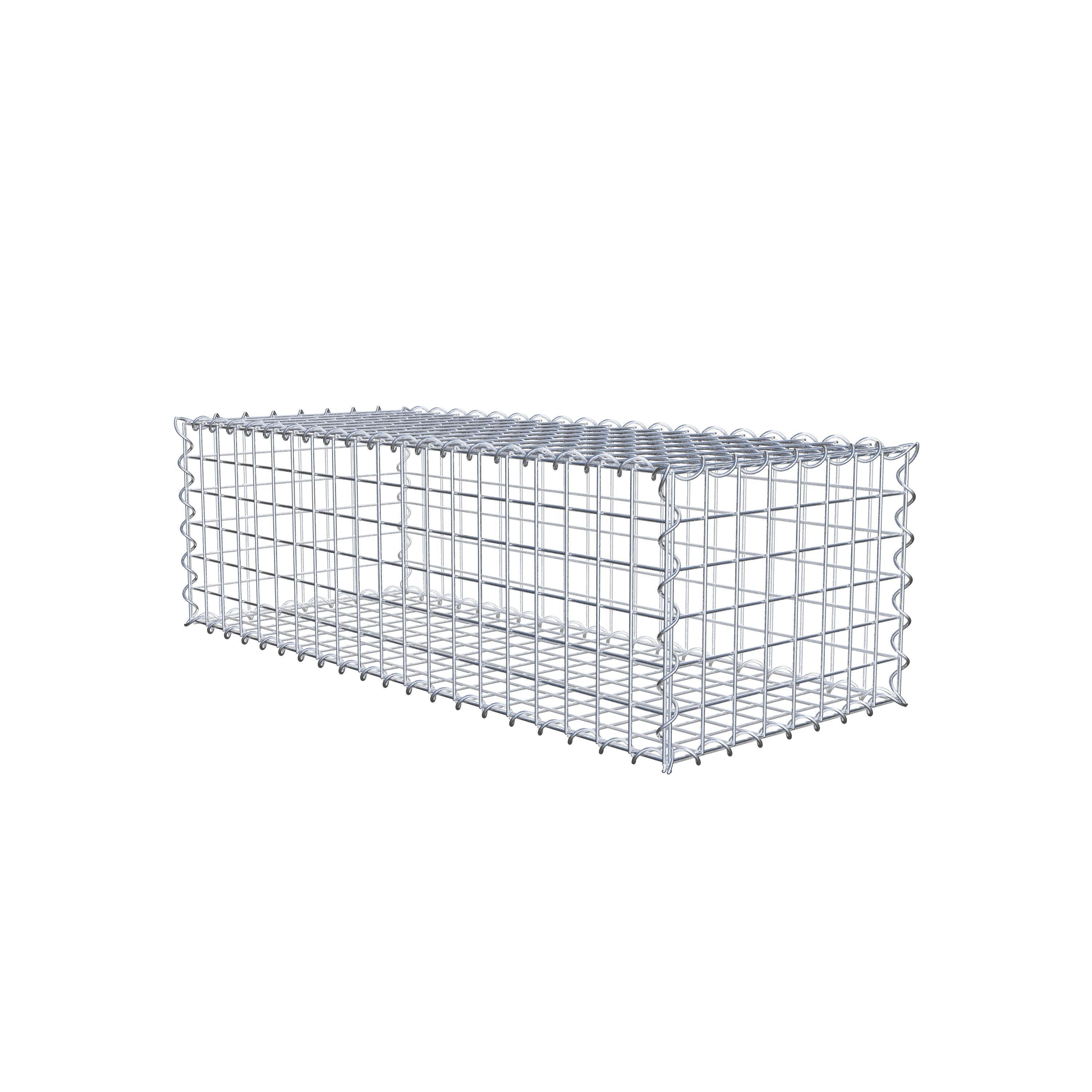 Gabion 100 cm x 30 cm x 40 cm (L x H x P), mailles 5 cm x 5 cm, spirale