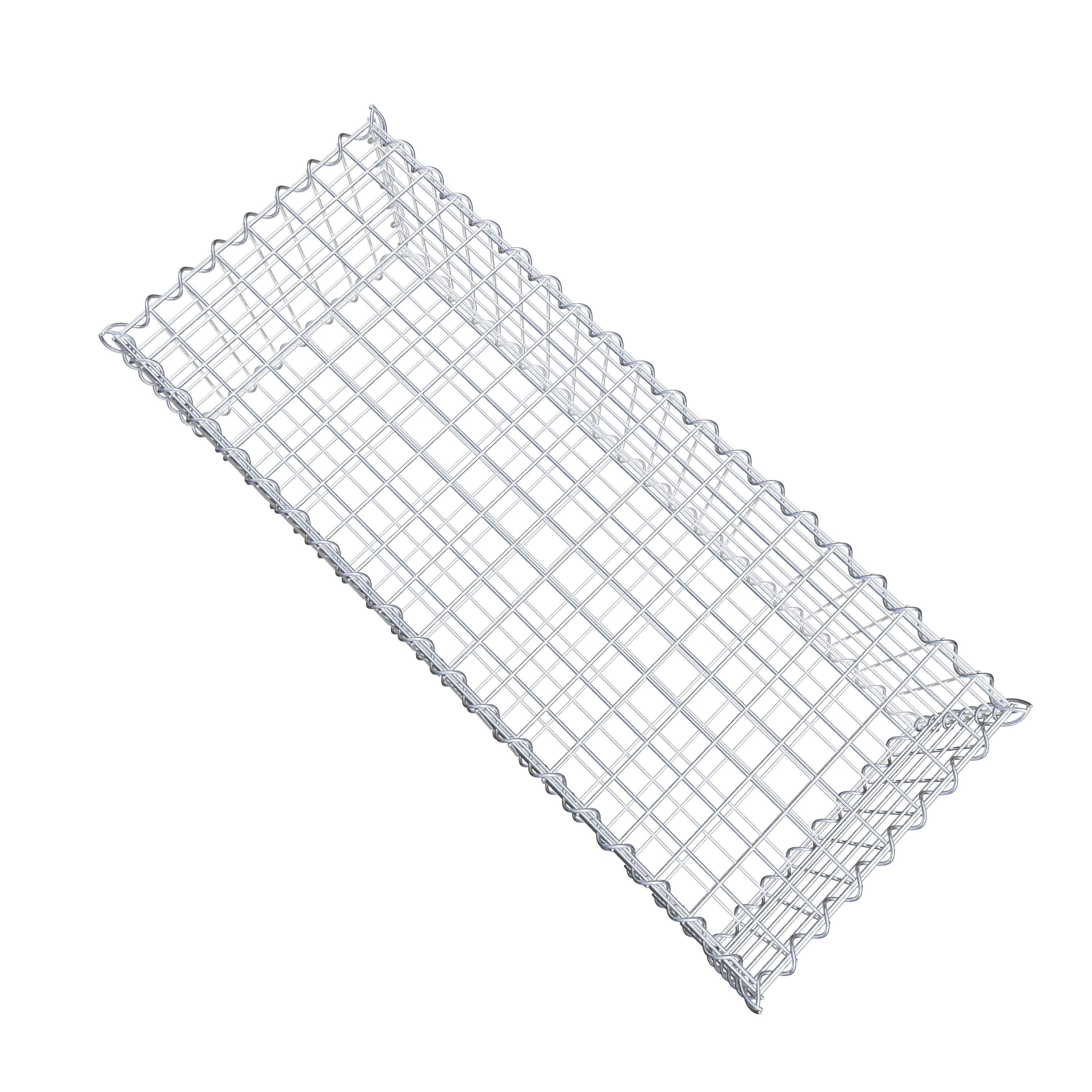 Gabion 100 cm x 30 cm x 40 cm (L x H x D), maskestørrelse 5 cm x 5 cm, spiral