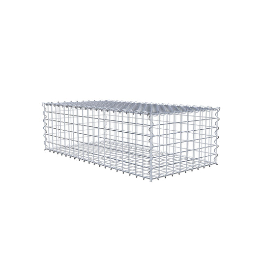 Gabion 100 cm x 30 cm x 50 cm (L x H x P), mailles 5 cm x 5 cm, spirale