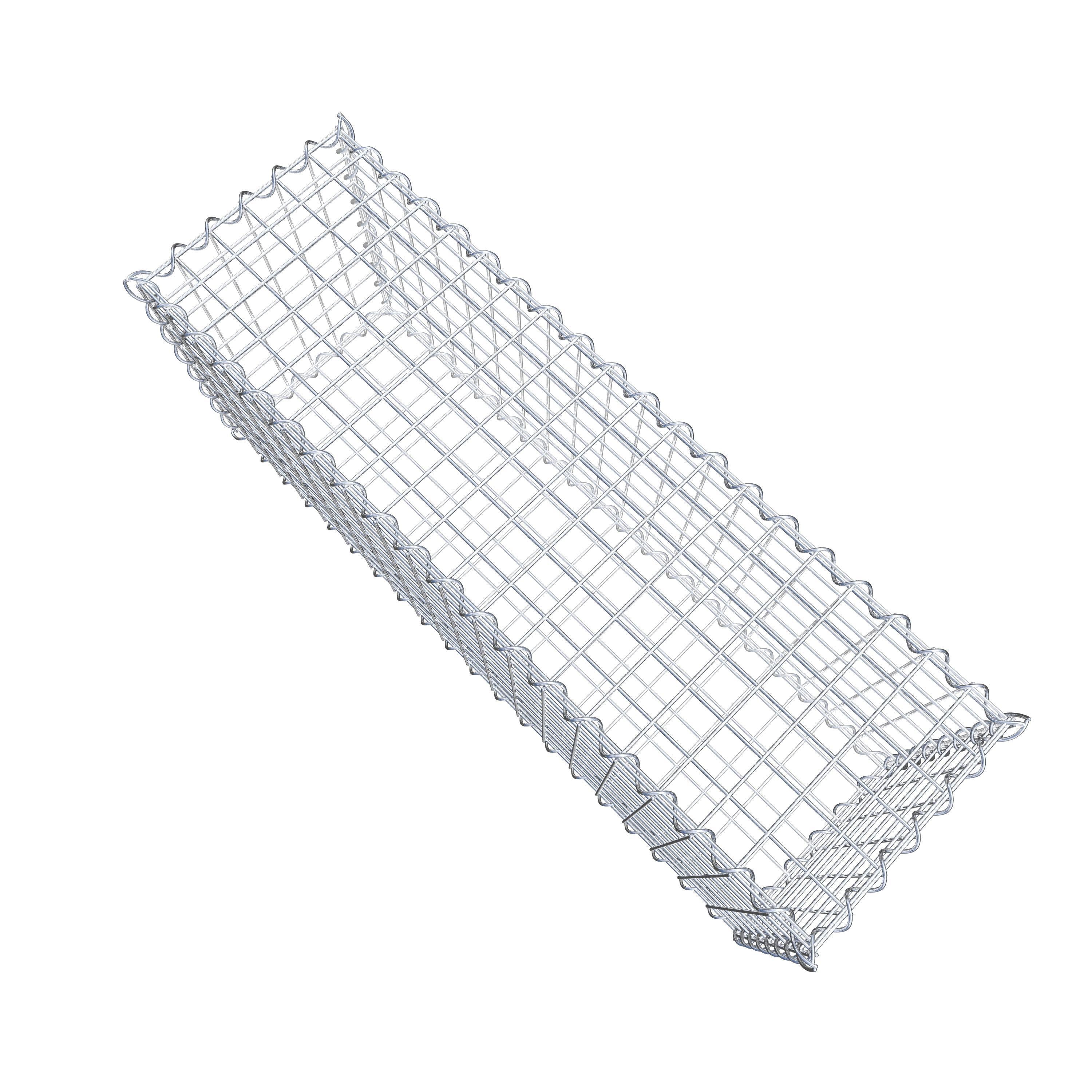 Gabion 100 cm x 40 cm x 30 cm (L x H x P), mailles 5 cm x 5 cm, spirale