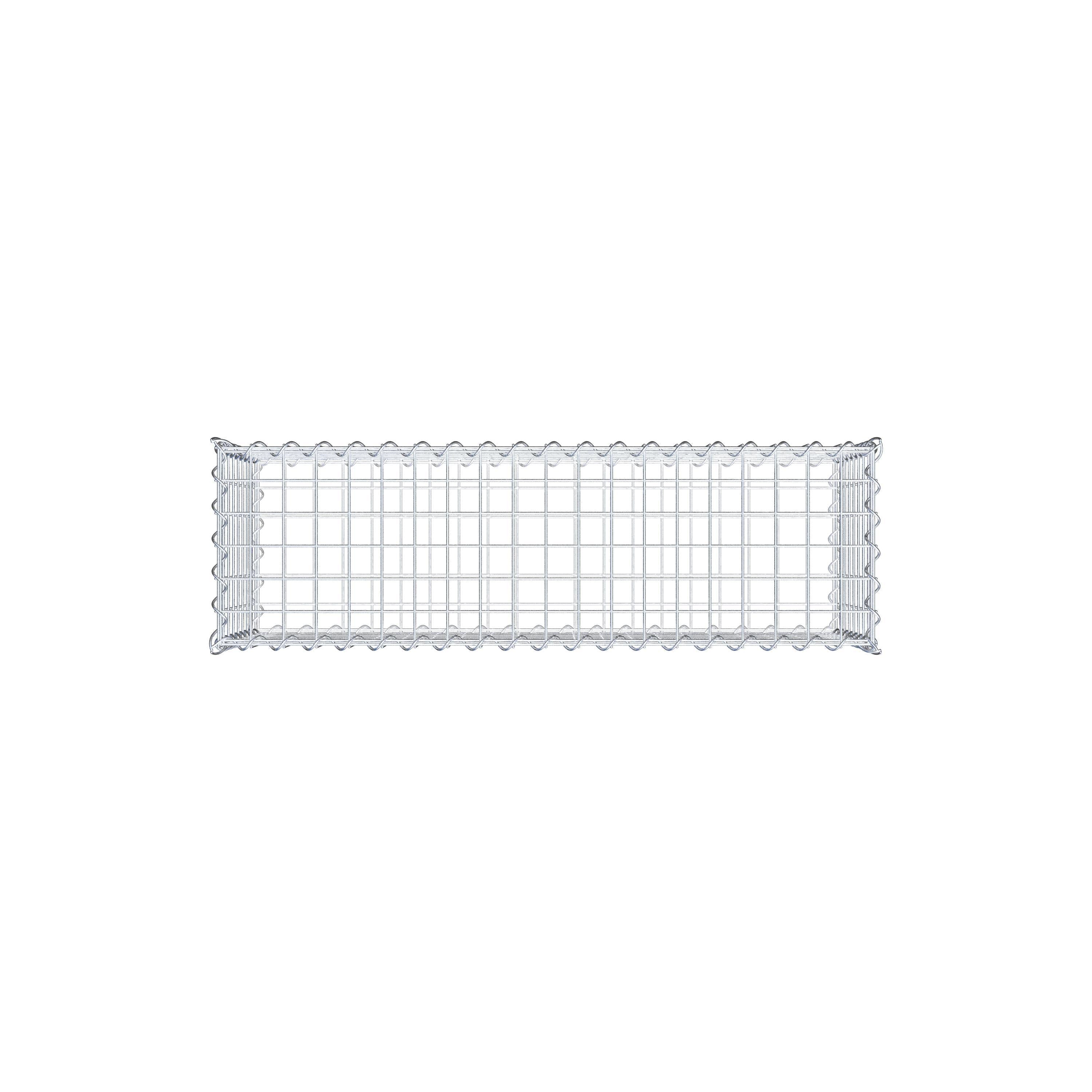 Gabion 100 cm x 40 cm x 30 cm (L x H x D), maskestørrelse 5 cm x 5 cm, spiral