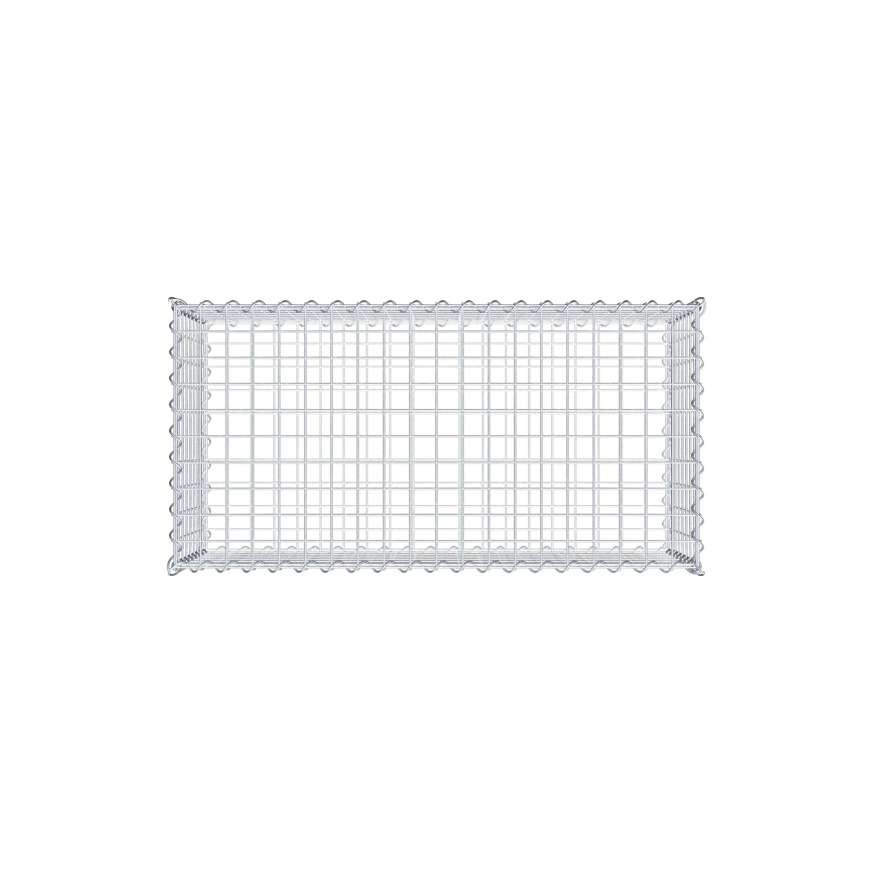 Gabion 100 cm x 40 cm x 50 cm (L x H x D), maskestørrelse 5 cm x 5 cm, spiral