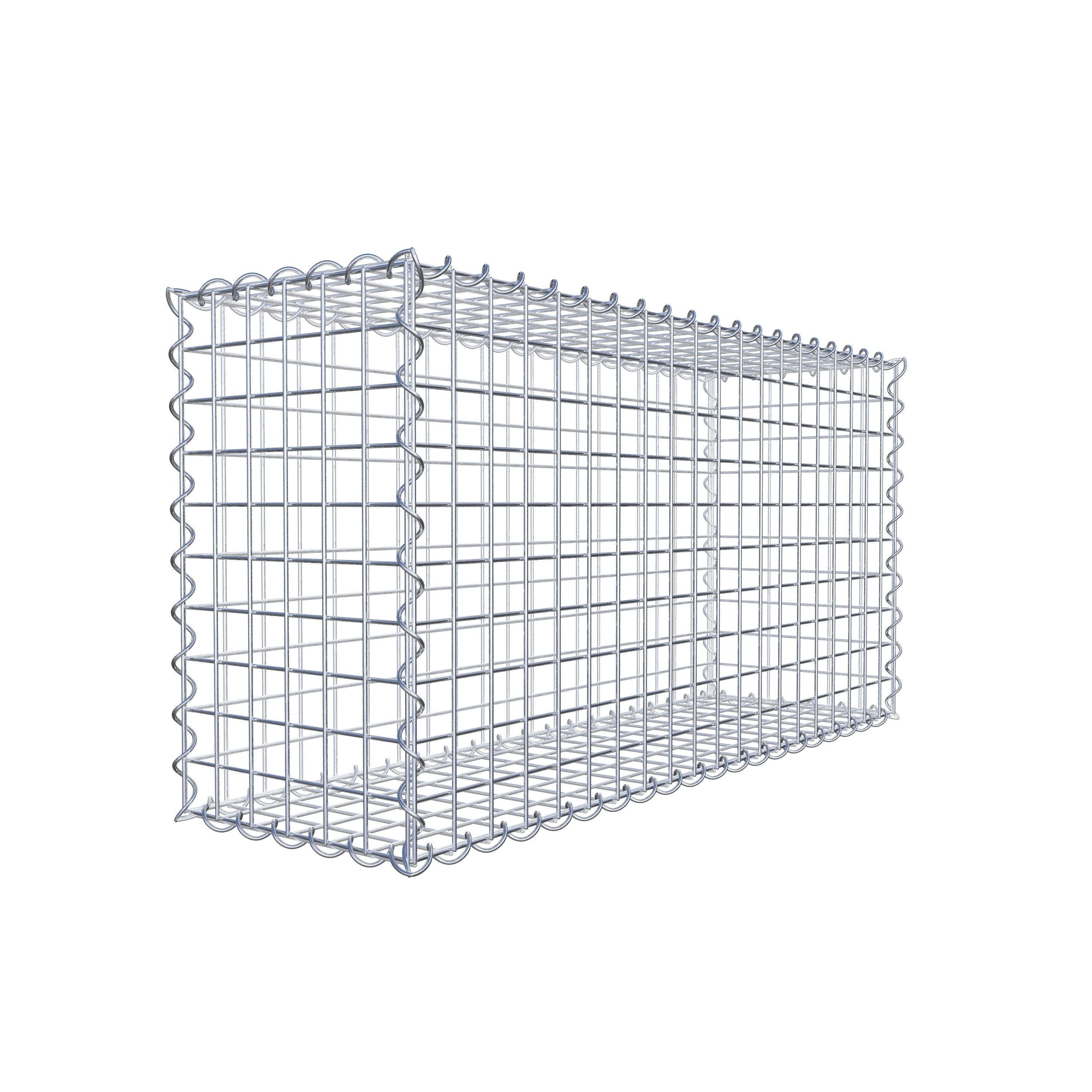 Gabion 100 cm x 50 cm x 30 cm (L x H x D), maskestørrelse 5 cm x 5 cm, spiral