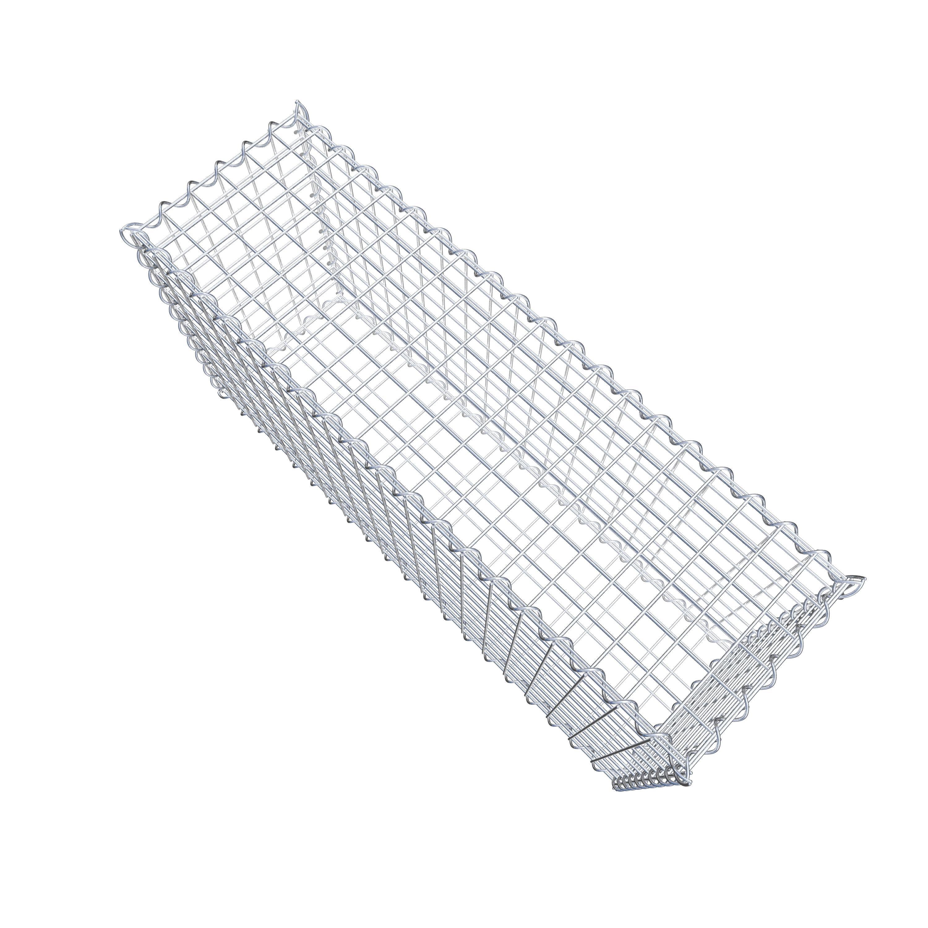 Schanskorf 100 cm x 50 cm x 30 cm (L x H x D), maaswijdte 5 cm x 5 cm, spiraal