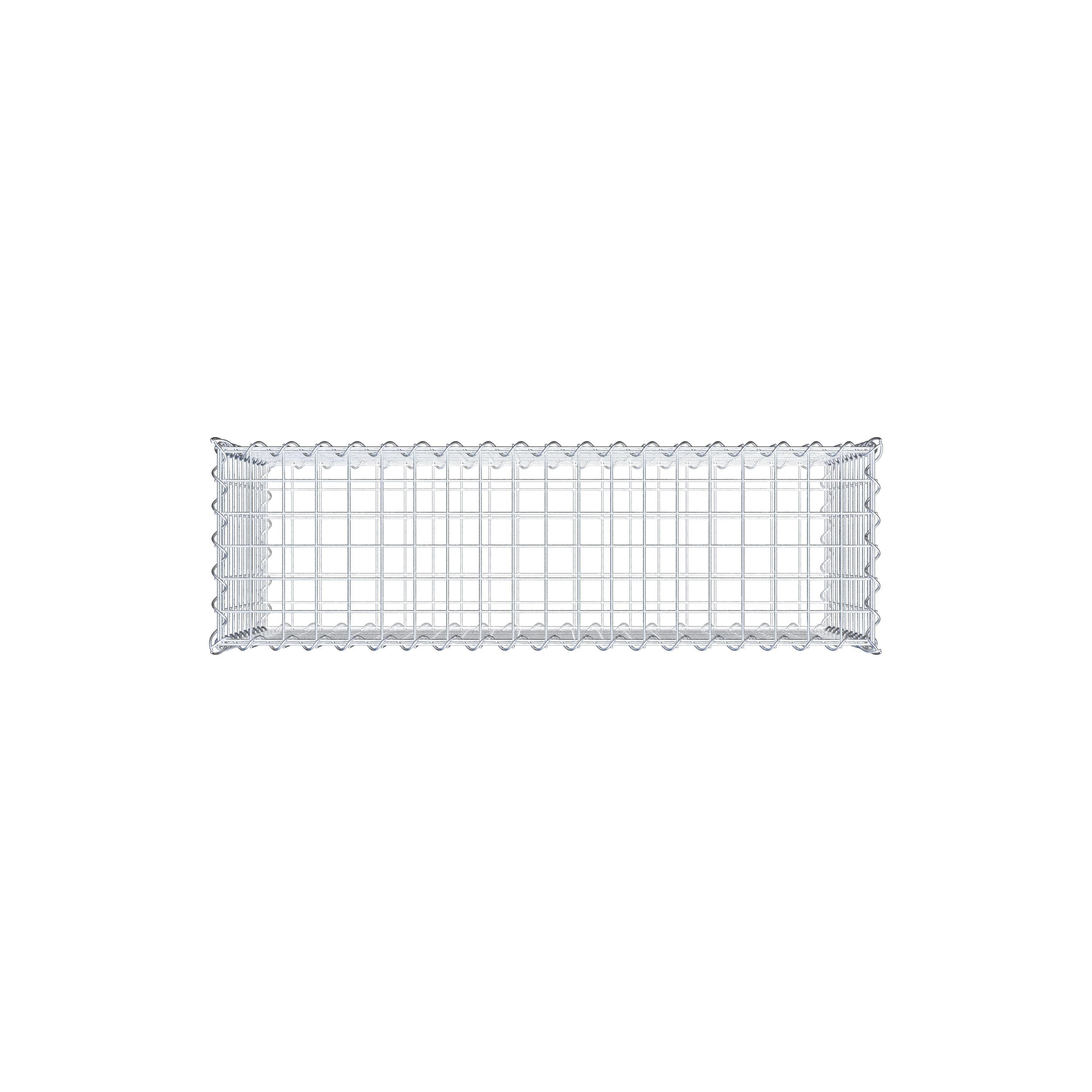 Gabion 100 cm x 50 cm x 30 cm (L x H x D), maskestørrelse 5 cm x 5 cm, spiral