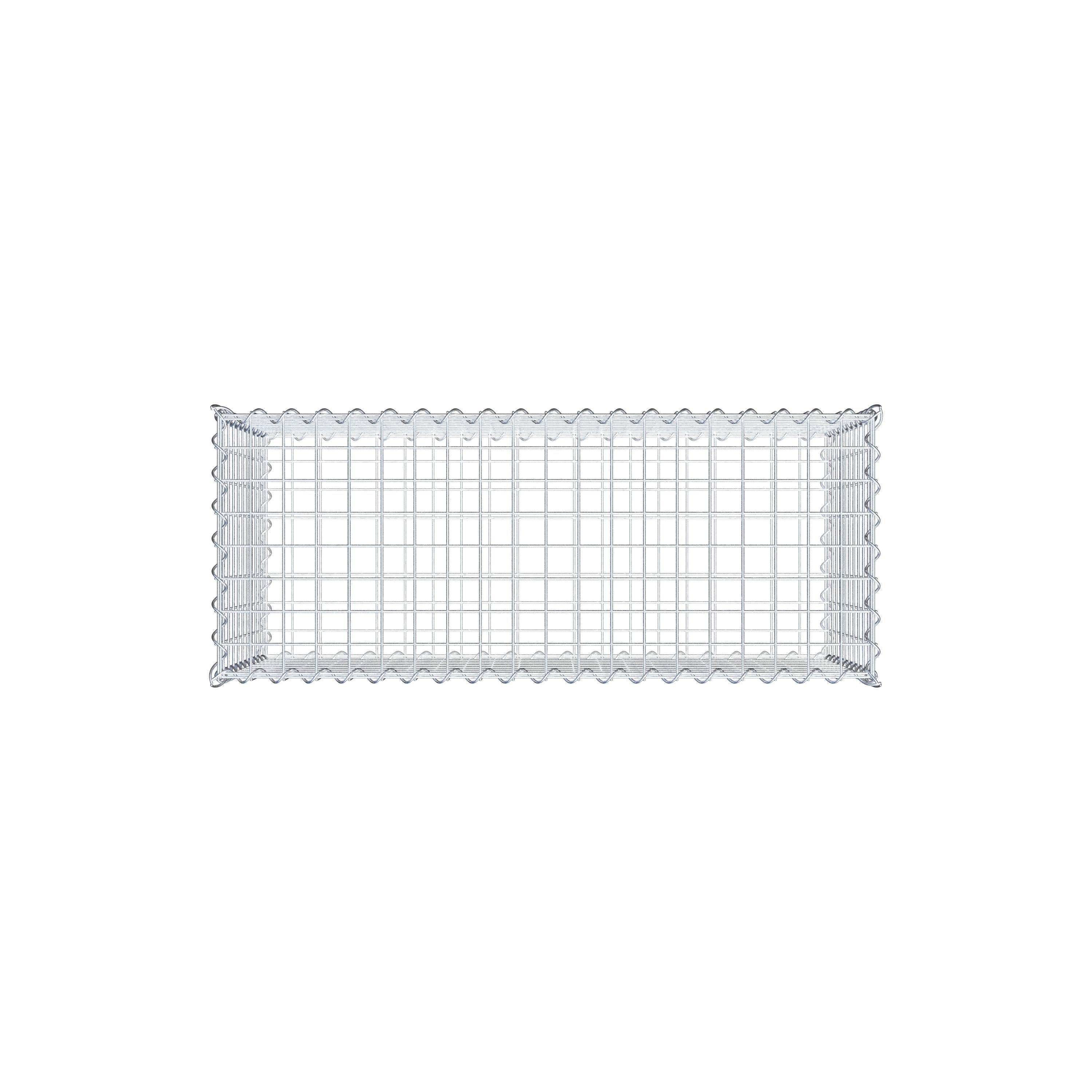 Gabion 100 cm x 50 cm x 40 cm (L x H x D), maskstorlek 5 cm x 5 cm, spiral