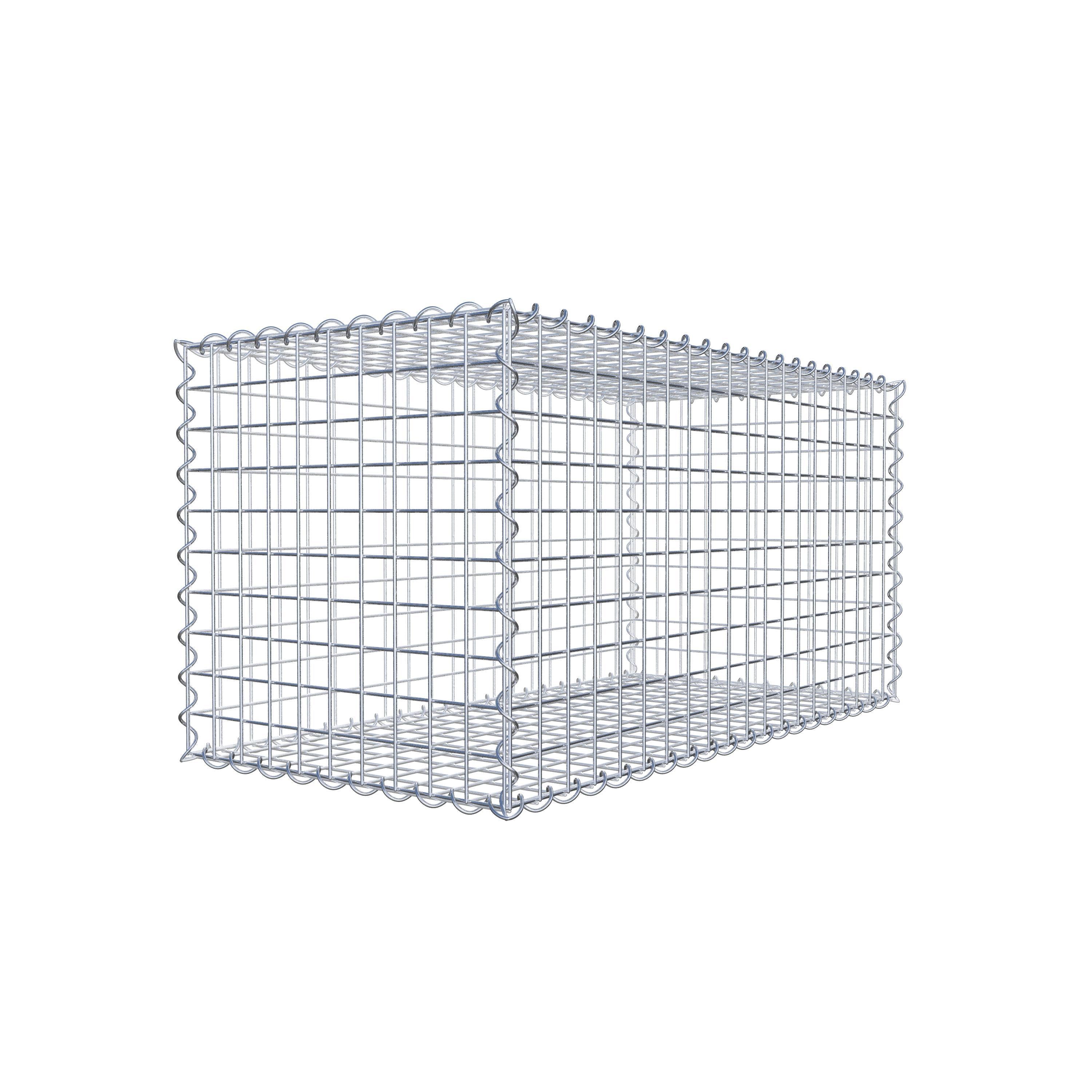 Gabion 100 cm x 50 cm x 50 cm (L x H x D), maskstorlek 5 cm x 5 cm, spiral