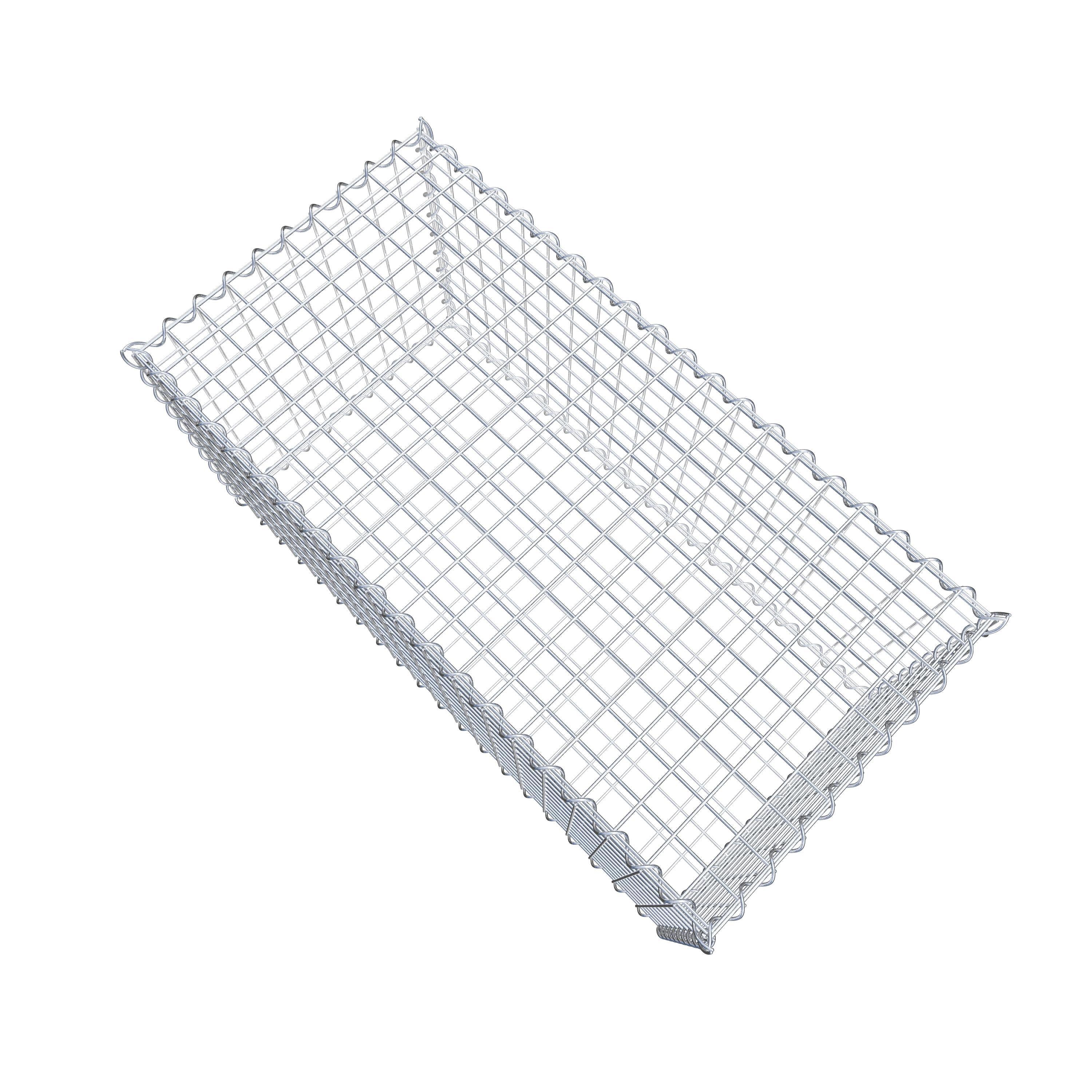 Gabion 100 cm x 50 cm x 50 cm (L x H x D), maskstorlek 5 cm x 5 cm, spiral