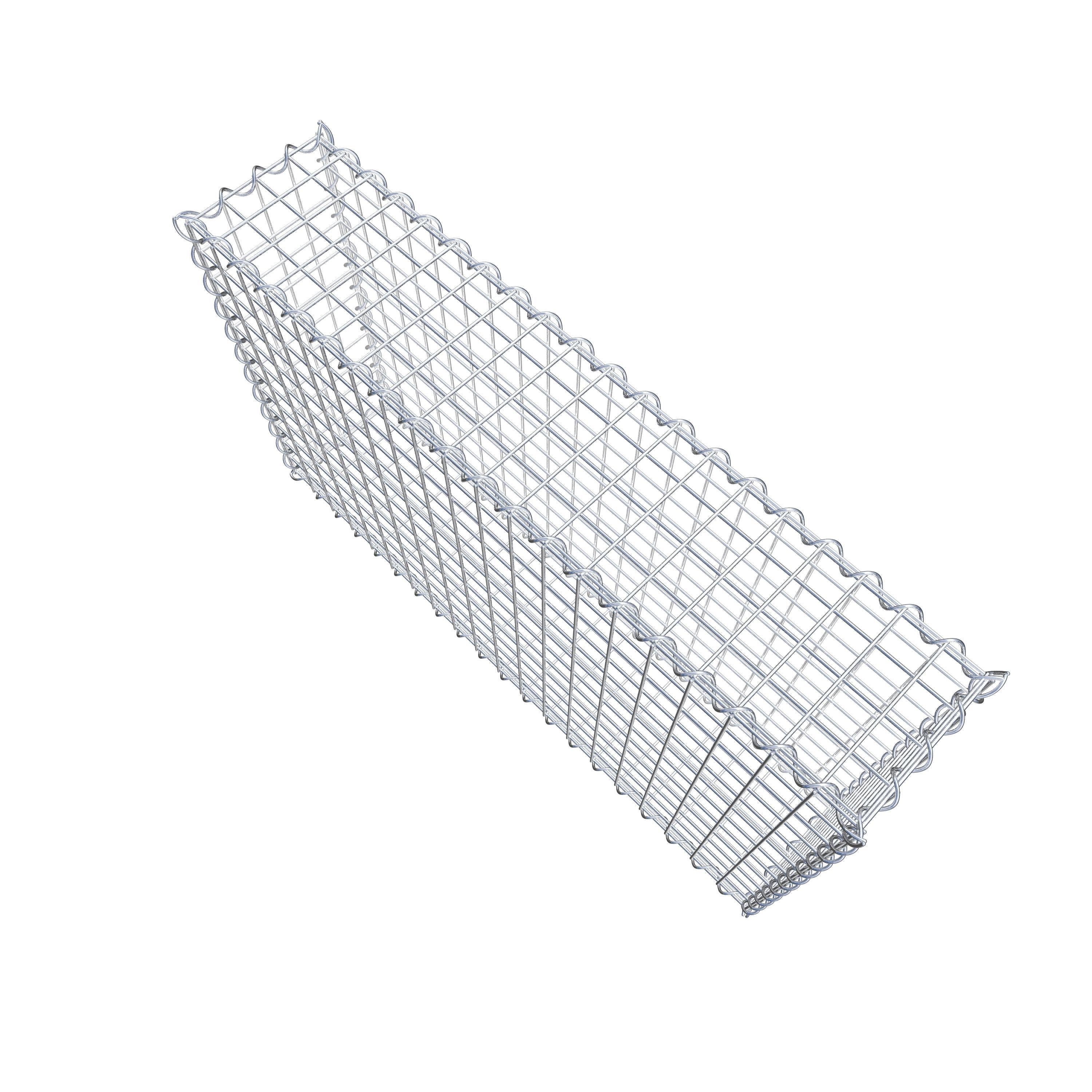 Gabion 100 cm x 60 cm x 20 cm (L x H x P), mailles 5 cm x 5 cm, spirale