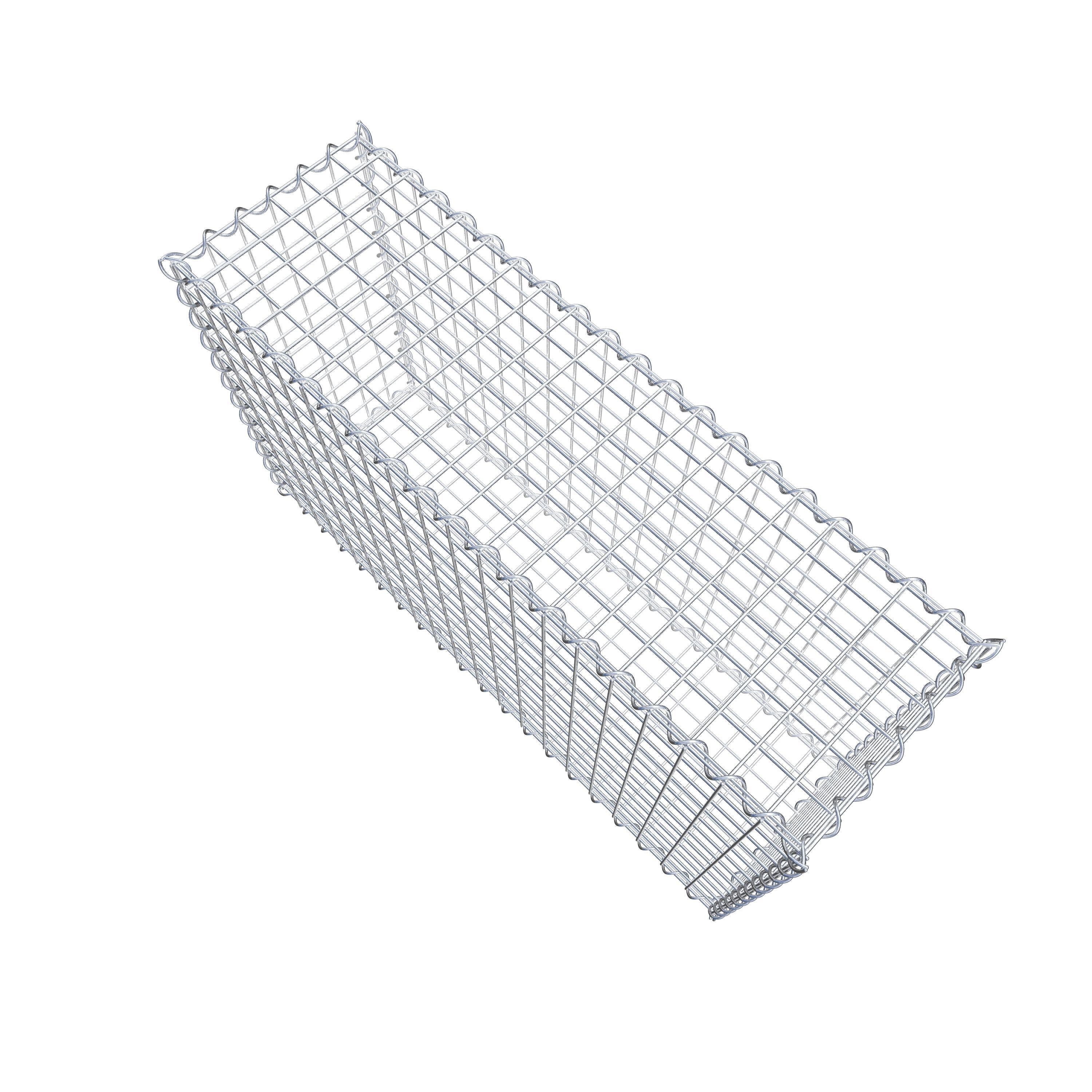 Gabion 100 cm x 60 cm x 30 cm (L x H x D), maskstorlek 5 cm x 5 cm, spiral