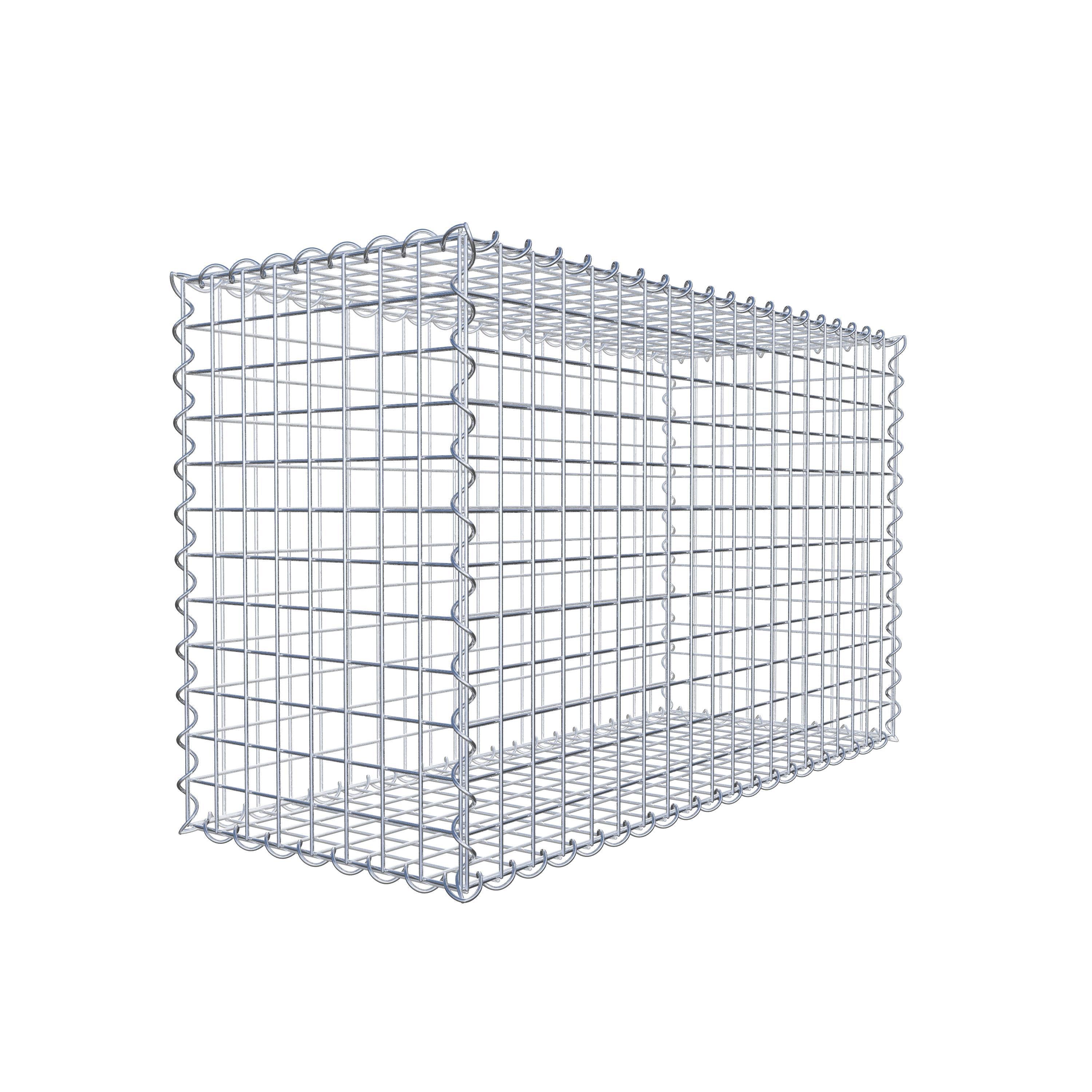 Gabion 100 cm x 60 cm x 40 cm (L x H x P), mailles 5 cm x 5 cm, spirale