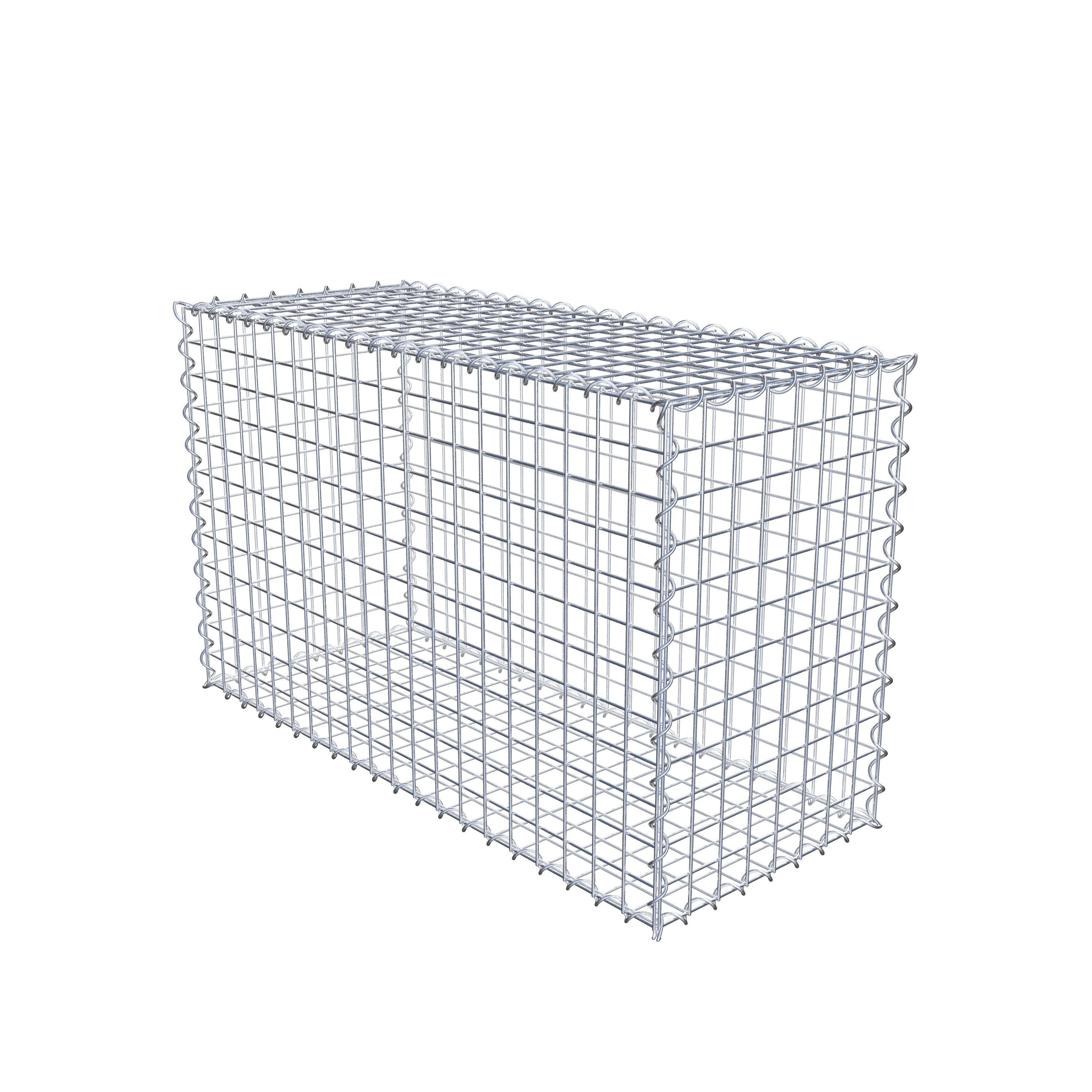 Gabion 100 cm x 60 cm x 40 cm (L x H x D), maskestørrelse 5 cm x 5 cm, spiral