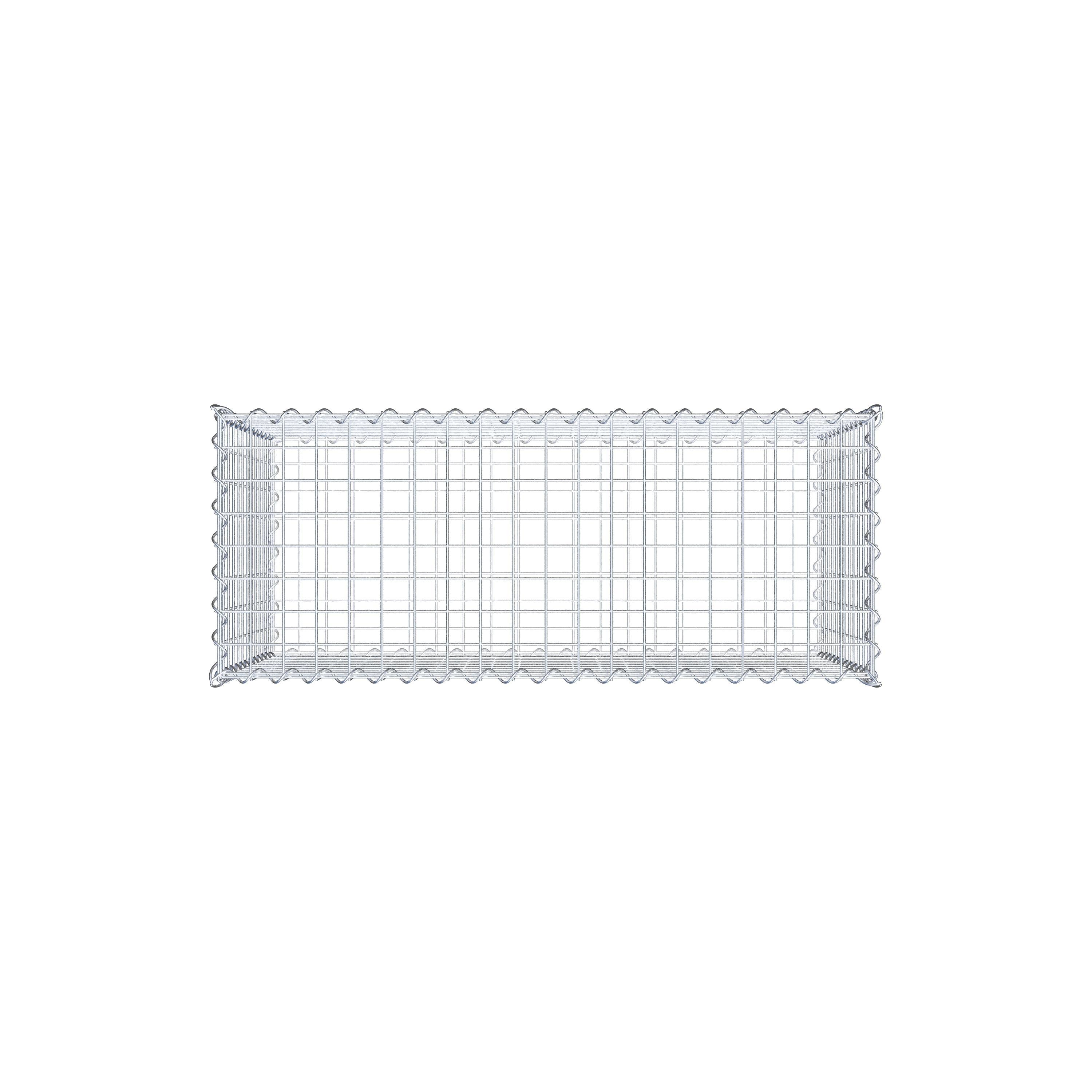 Gabion 100 cm x 60 cm x 40 cm (L x H x D), maskstorlek 5 cm x 5 cm, spiral