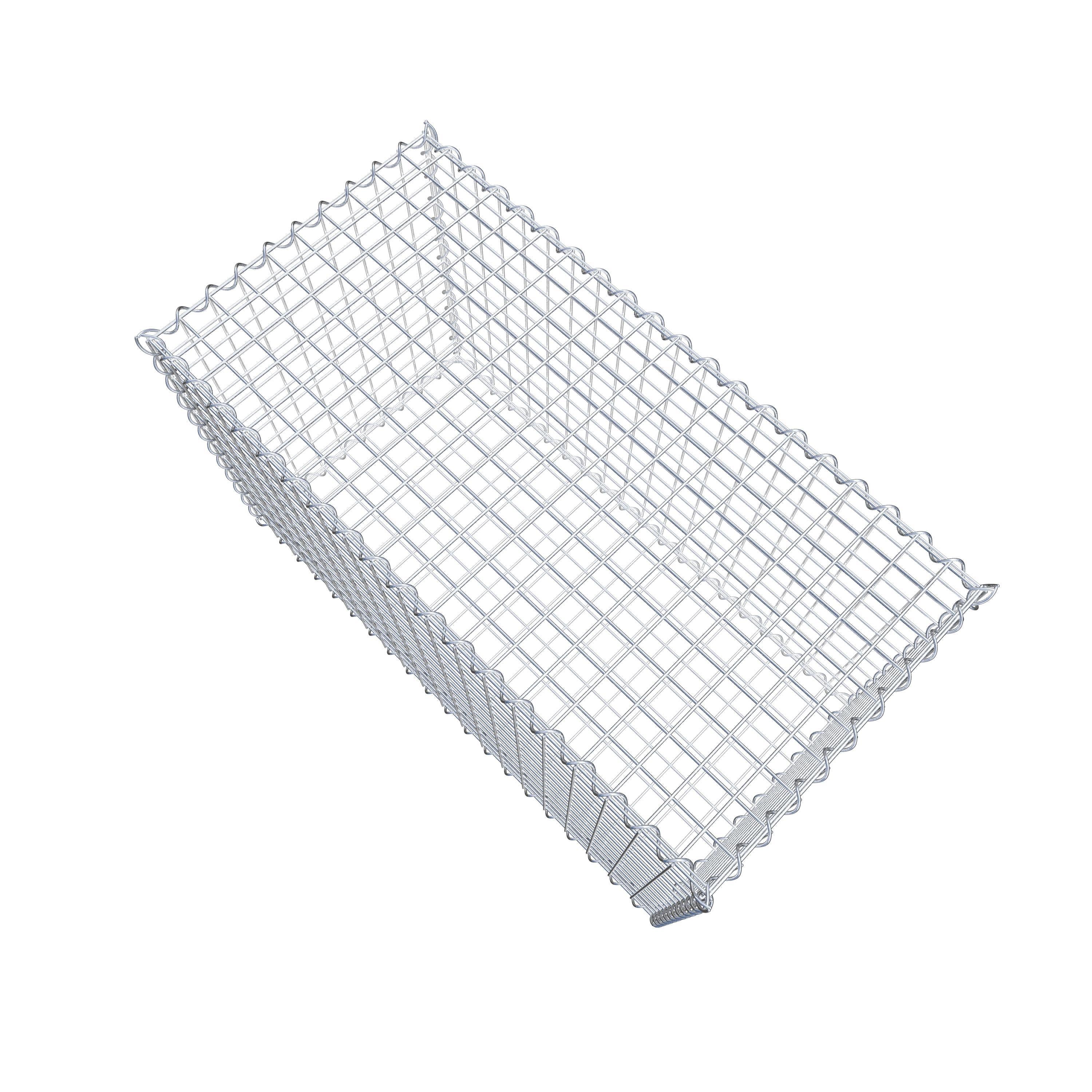 Gabion 100 cm x 60 cm x 50 cm (L x H x P), mailles 5 cm x 5 cm, spirale