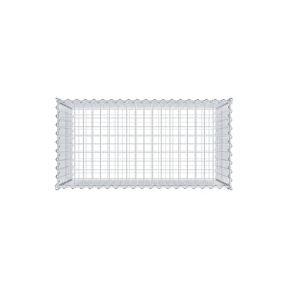 Gabião 100 cm x 60 cm x 50 cm (C x A x P), malhagem 5 cm x 5 cm, espiral