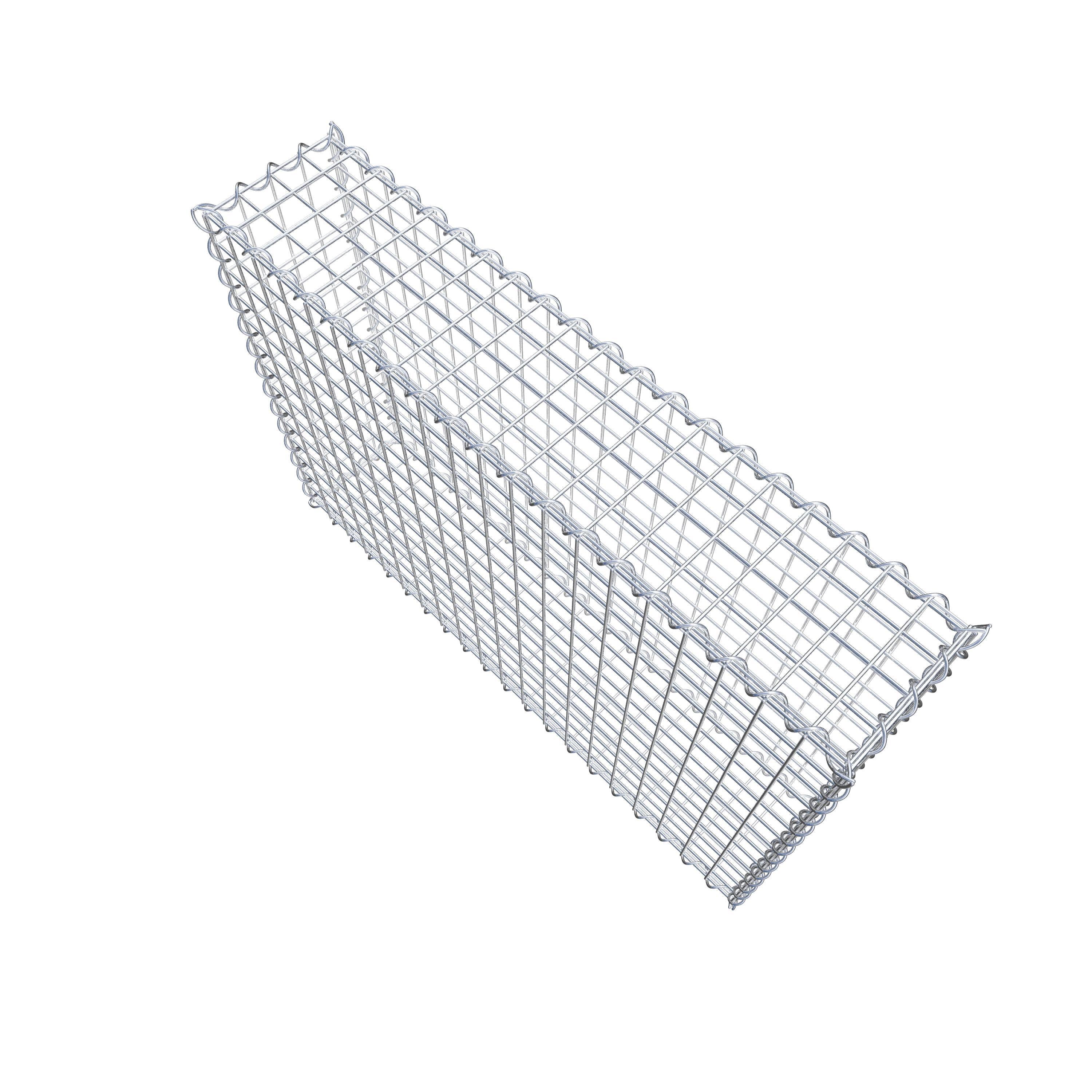 Gabion 100 cm x 70 cm x 20 cm (L x H x D), maskstorlek 5 cm x 5 cm, spiral