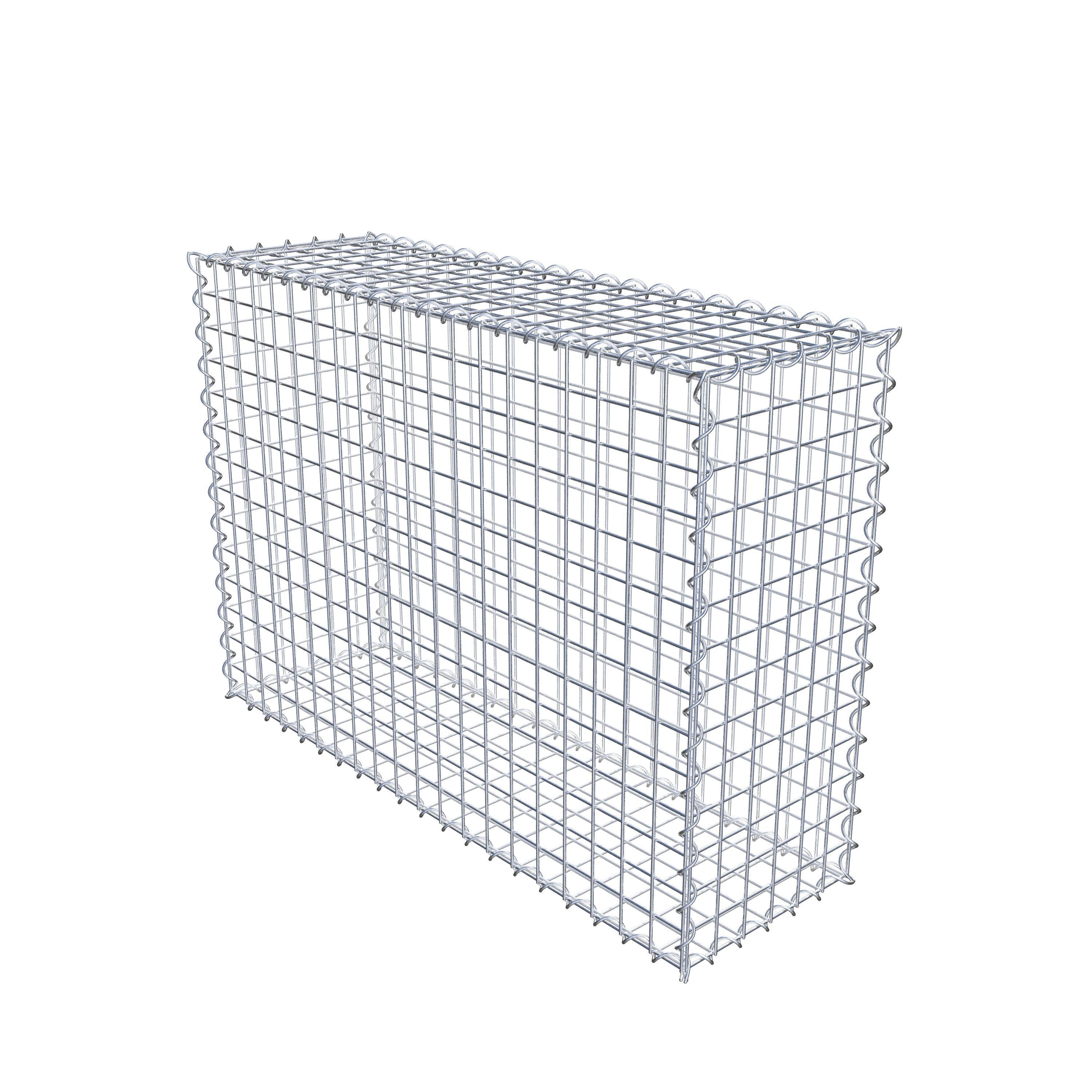 Gabion 100 cm x 70 cm x 30 cm (L x H x D), maskstorlek 5 cm x 5 cm, spiral