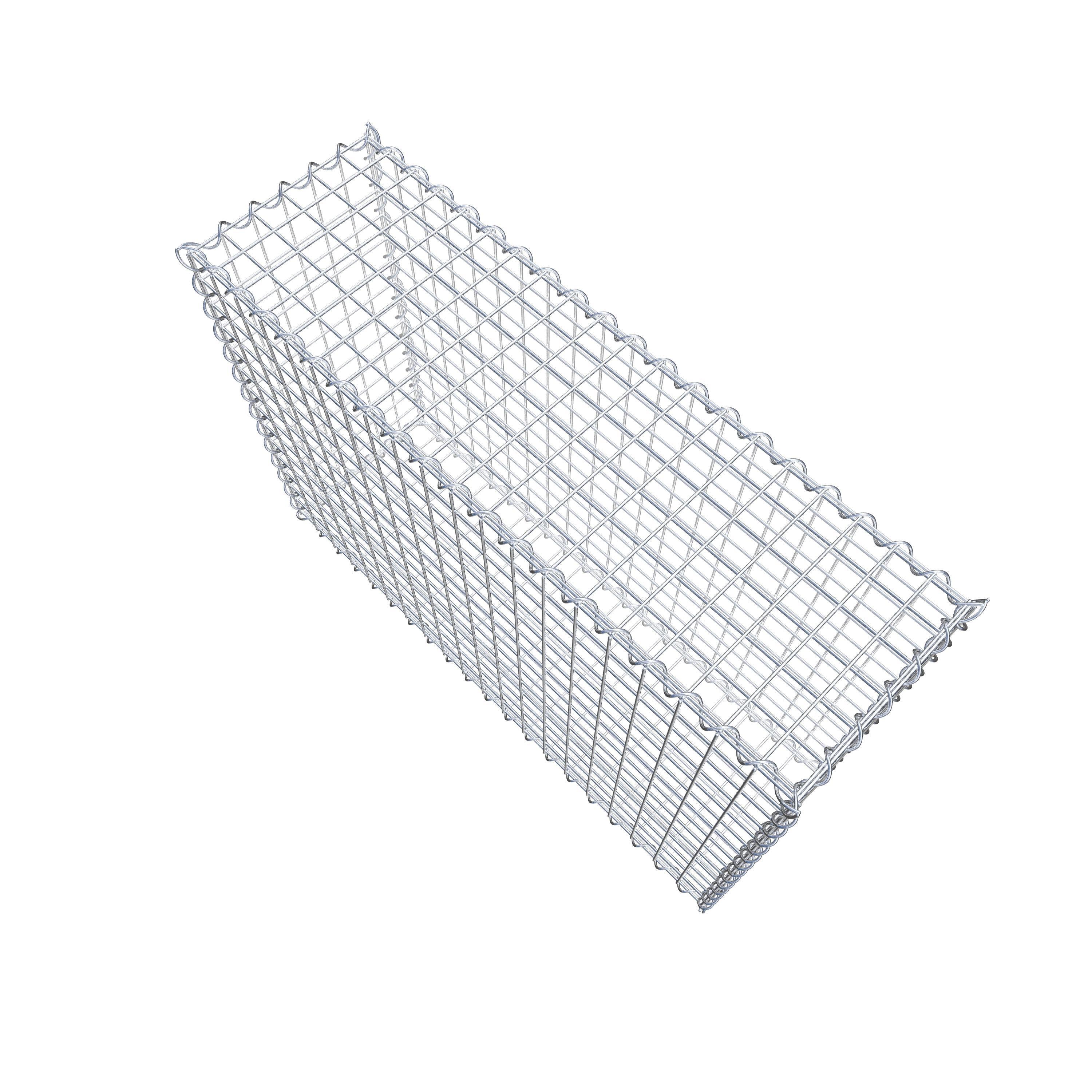 Gabion 100 cm x 70 cm x 30 cm (L x H x D), maskstorlek 5 cm x 5 cm, spiral