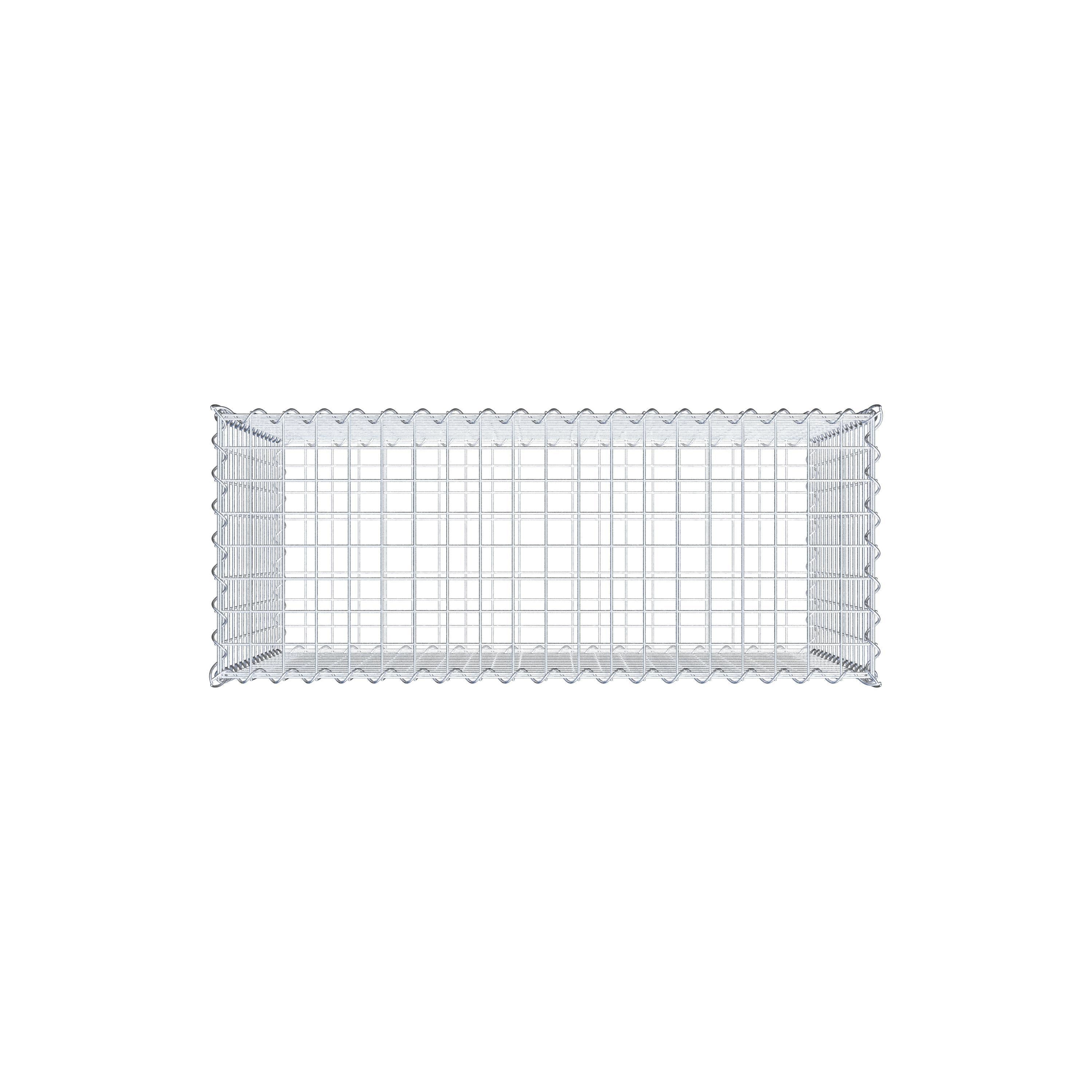 Gabion 100 cm x 70 cm x 40 cm (L x H x D), mesh size 5 cm x 5 cm, spiral