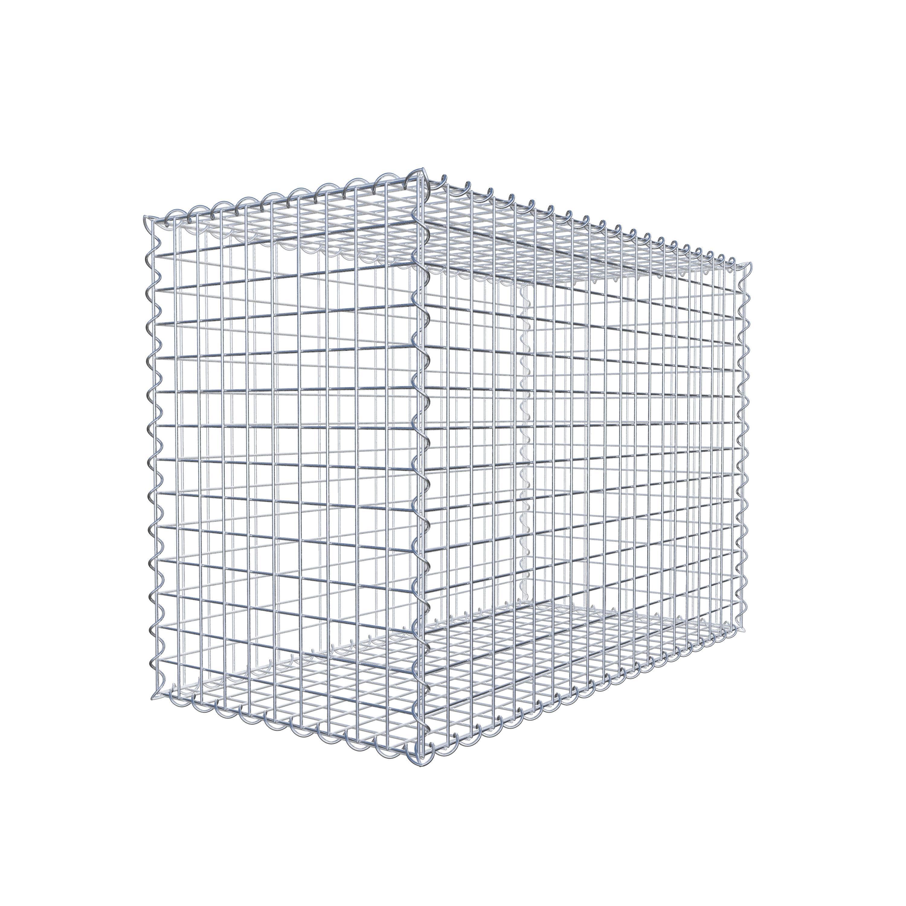 Gabion 100 cm x 70 cm x 50 cm (L x H x D), maskstorlek 5 cm x 5 cm, spiral