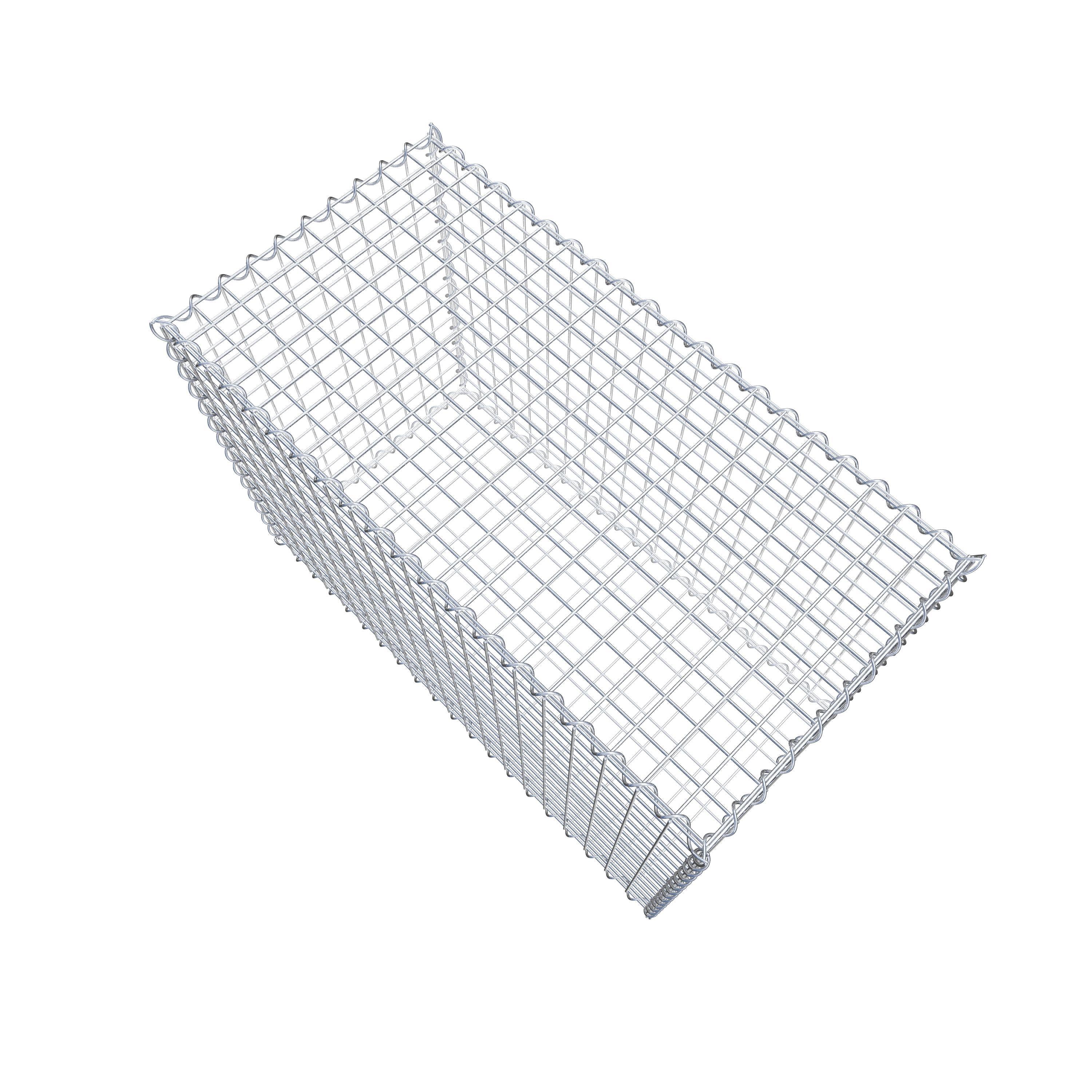 Gabion 100 cm x 70 cm x 50 cm (L x H x D), maskstorlek 5 cm x 5 cm, spiral